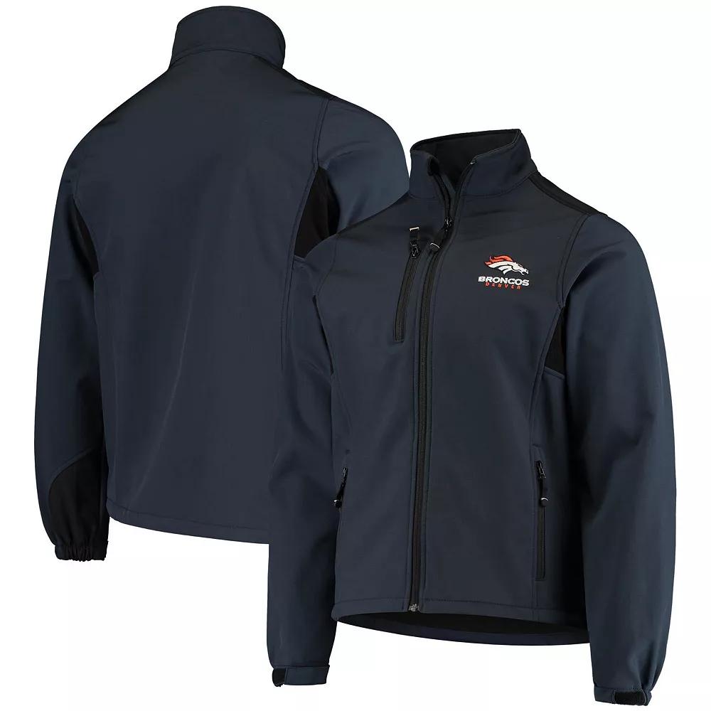 Men's Dunbrooke Navy Denver Broncos Circle Softshell Fleece Full-Zip Jacket,  Product Image