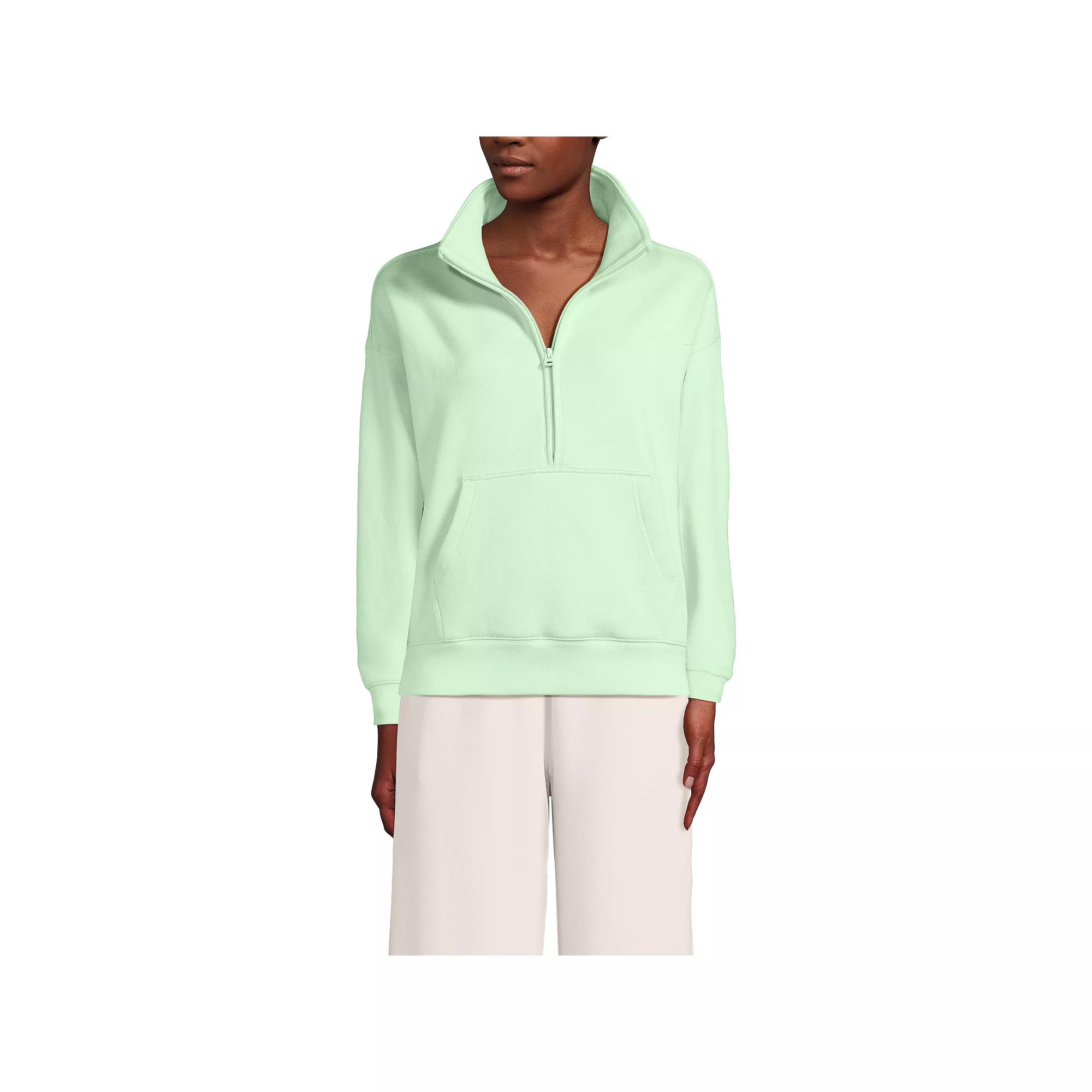 Women's Lands' End Modern Fit Half-Zip Sweatshirt,  Product Image