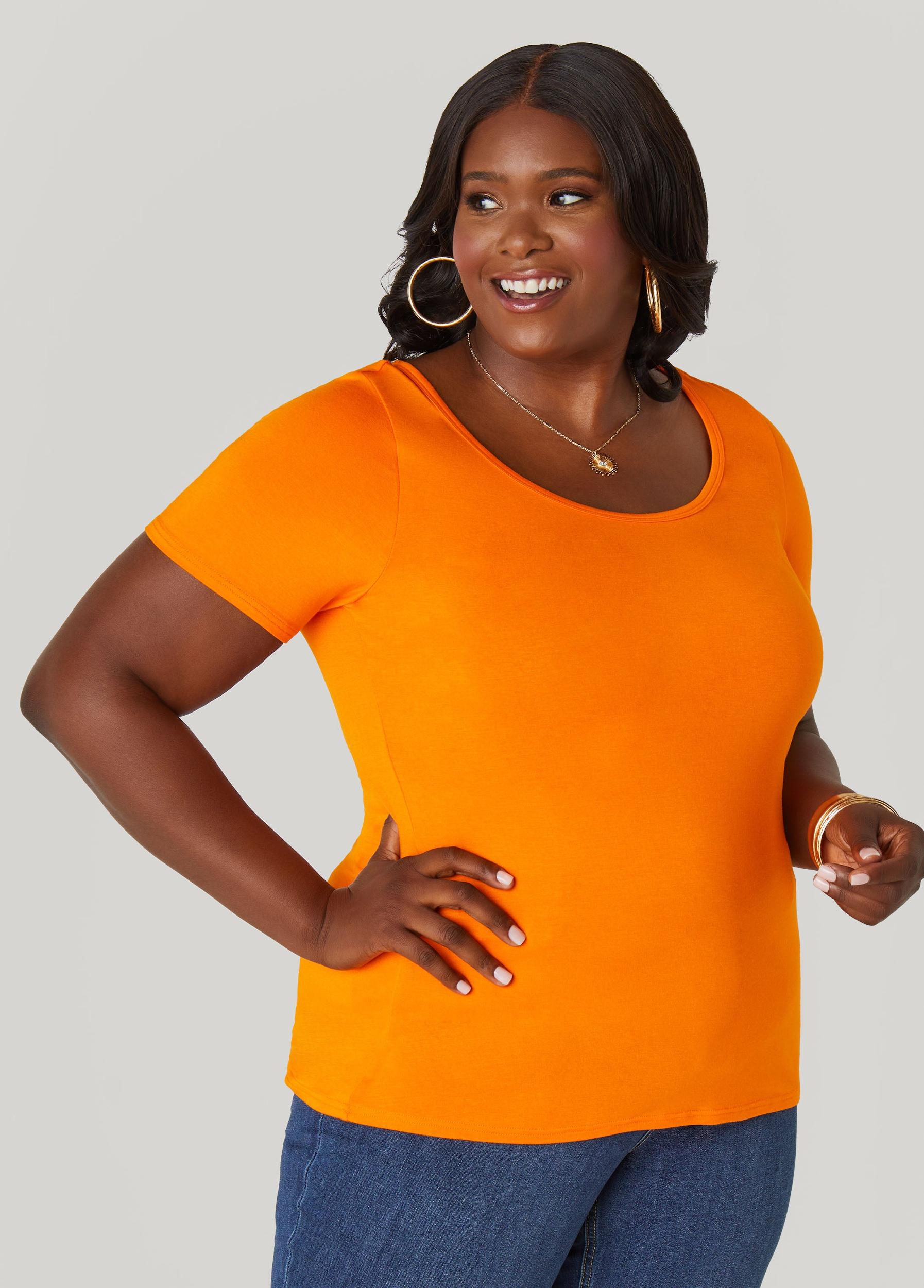 Plus Size The Basic Tee Ashley Stewart Product Image