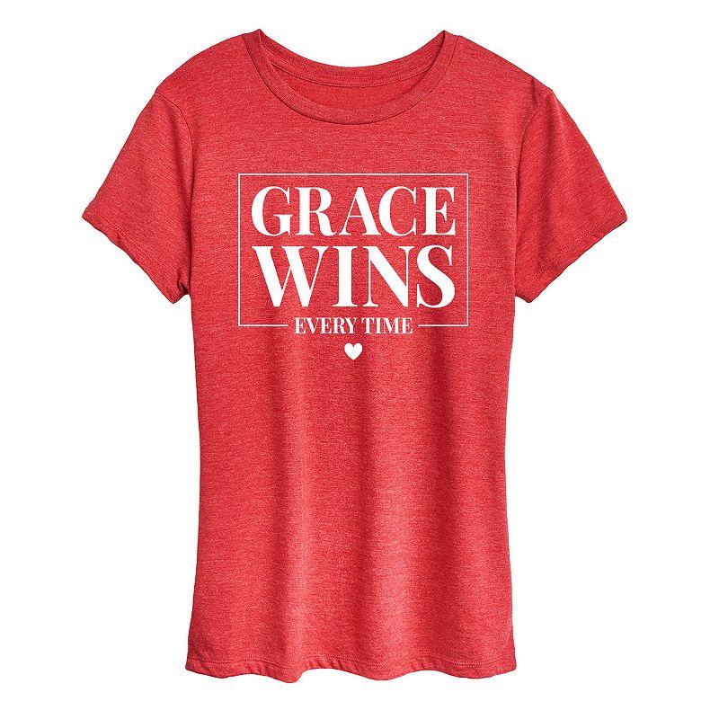 Women's Grace Wins Every Time Graphic Tee, Girl's,  Product Image