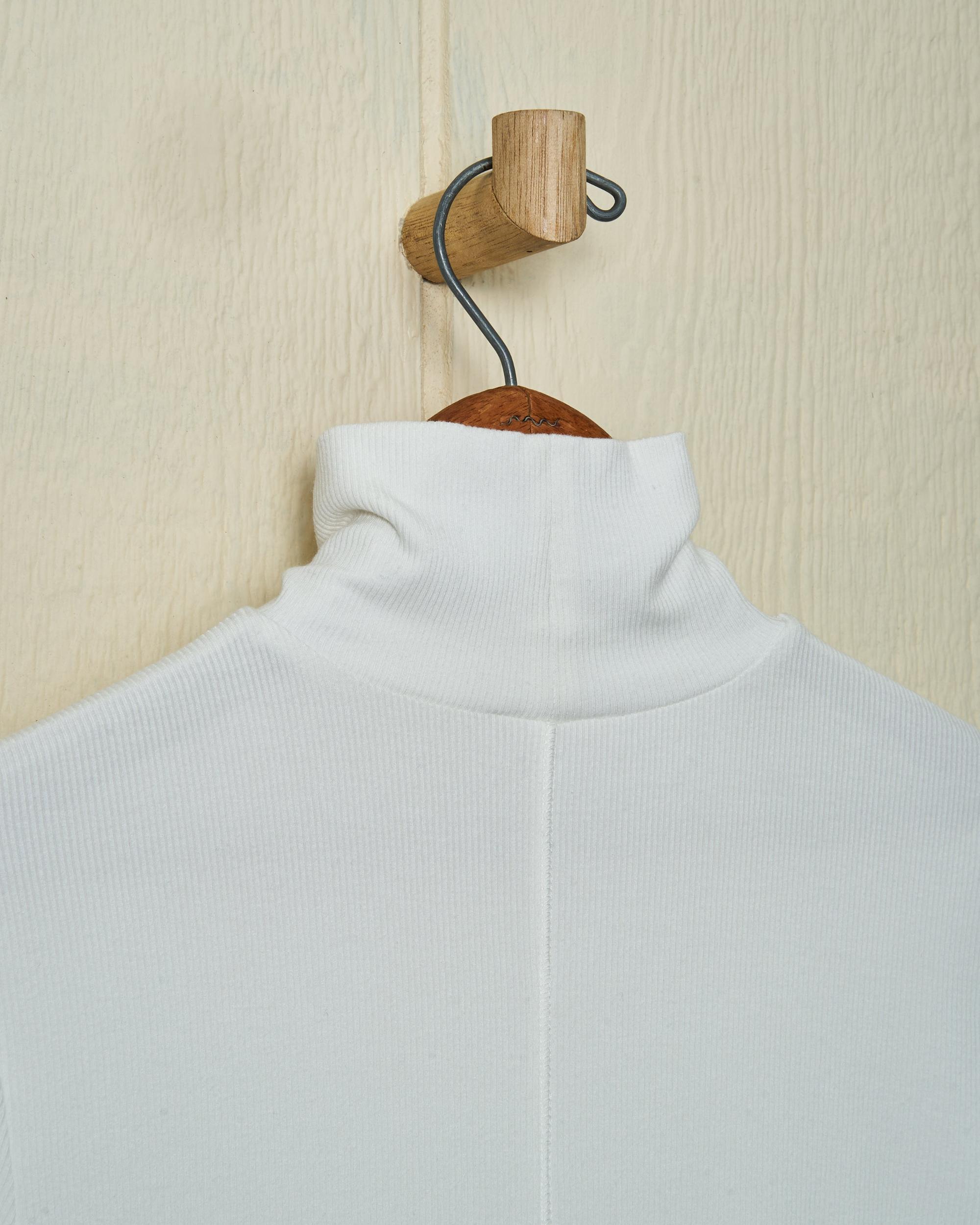 Chelsea Ribbed Knit Top in Off White Product Image