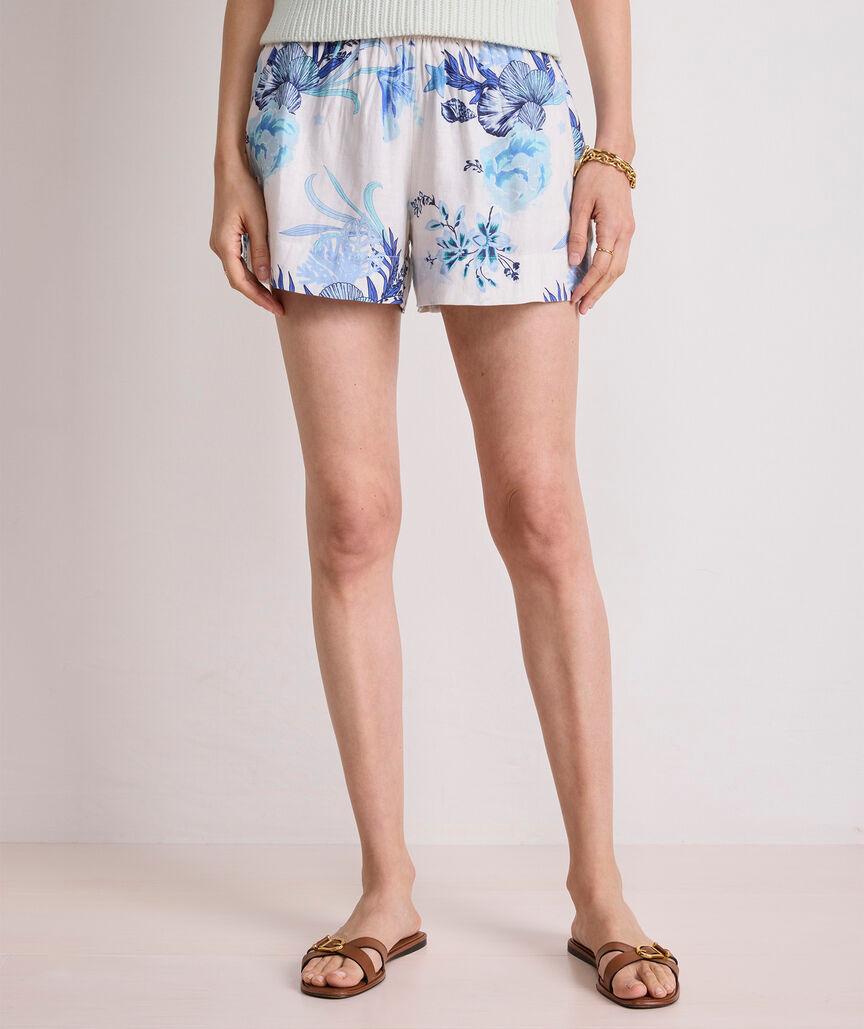 Linen Pull-On Shorts Product Image