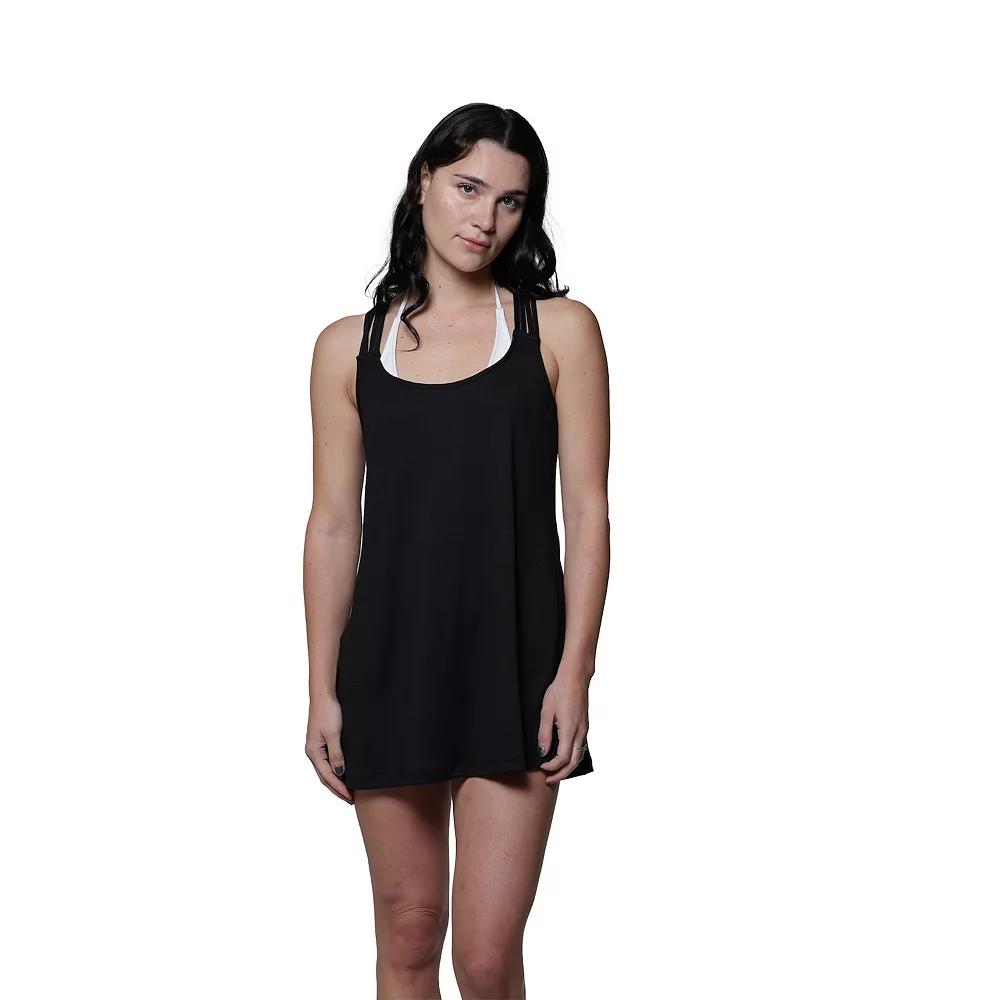 Women's J. Valdi Macrame Back Swim Cover Up Mini Dress,  Product Image