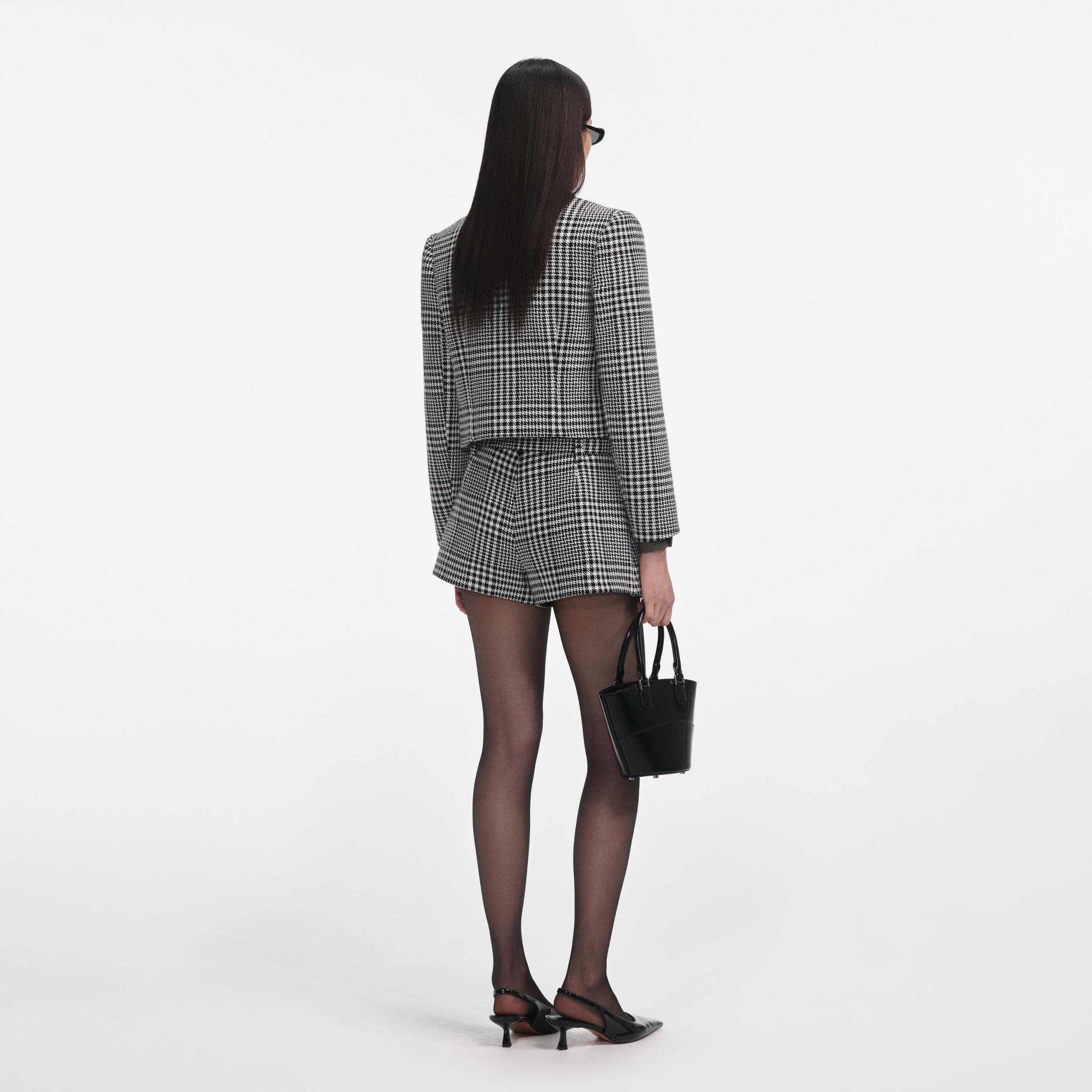 Houndstooth Crystal Trim Jacket Product Image