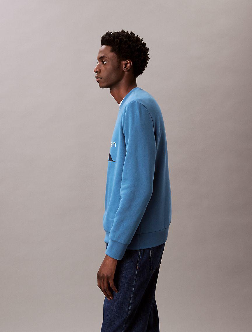 Monogram Logo Fleece Crewneck Sweatshirt Product Image