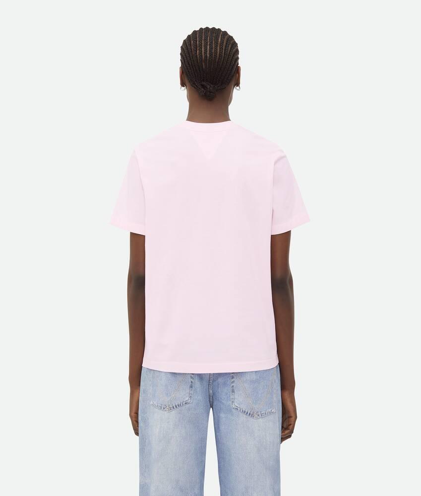 Women's Light Cotton Jersey T-Shirt in Rosewater Product Image