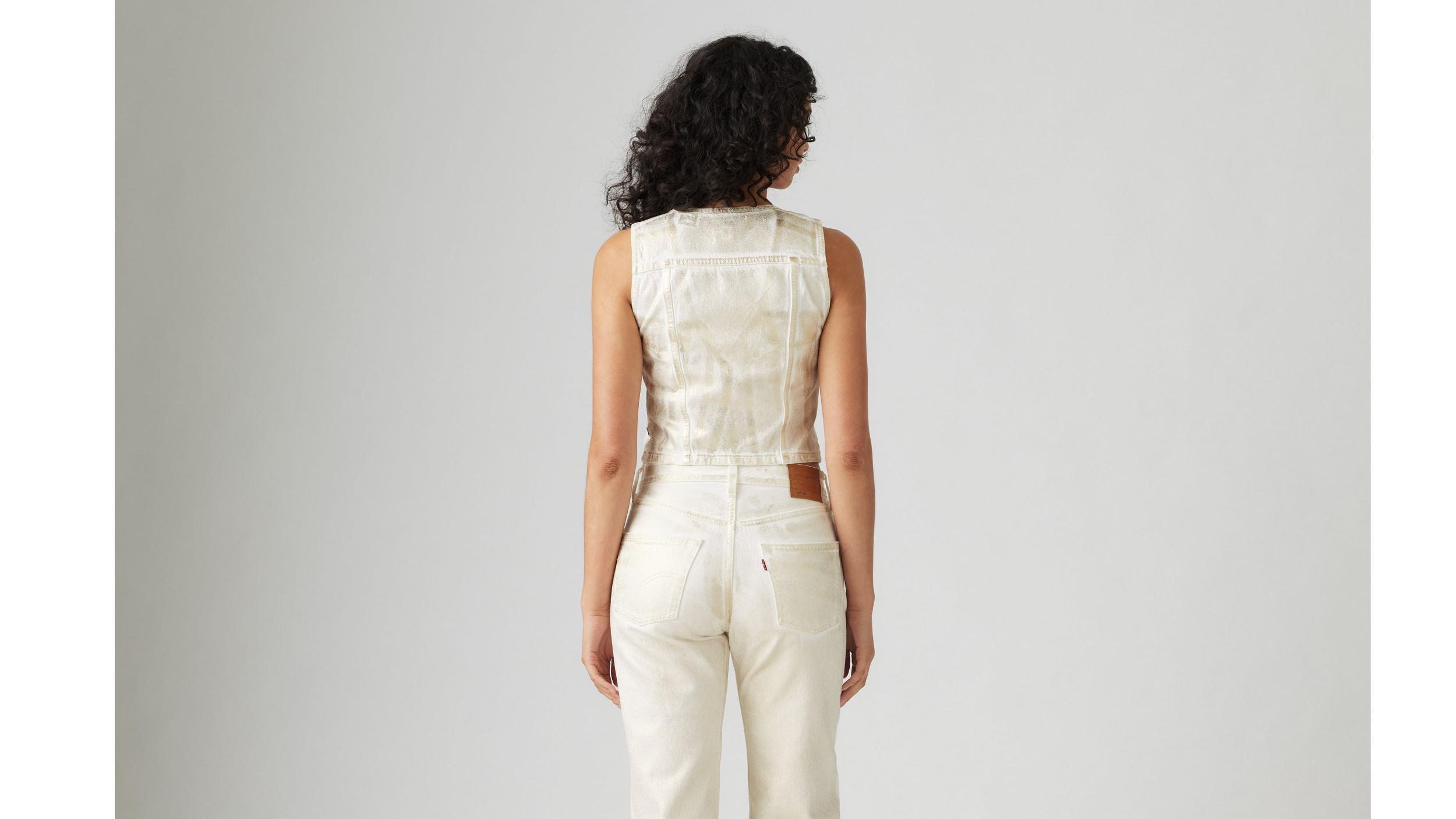 Coated Bella Denim Corset Top Product Image