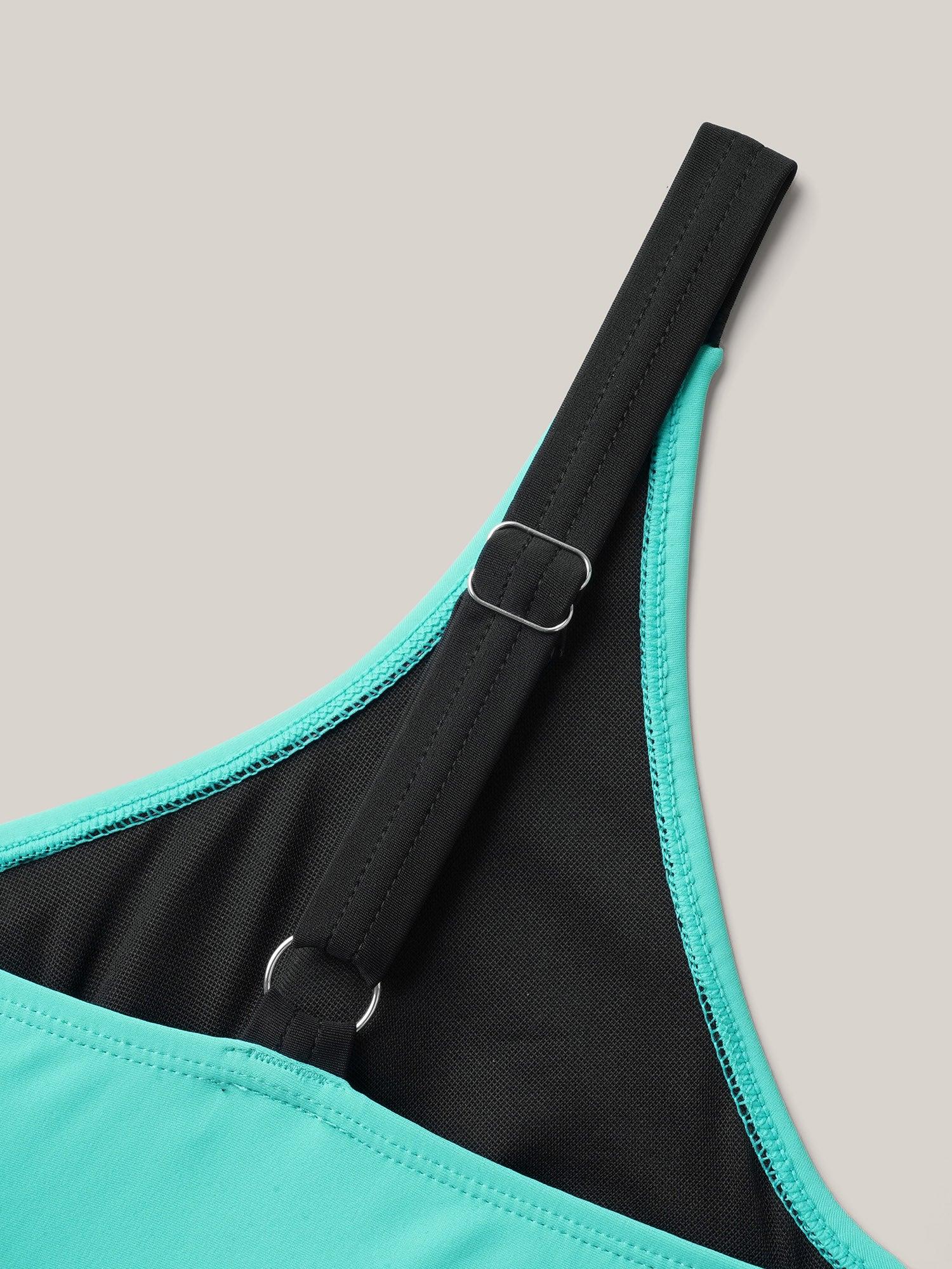 Ruched Adjustable Bust Tie Swim Dress Female Product Image