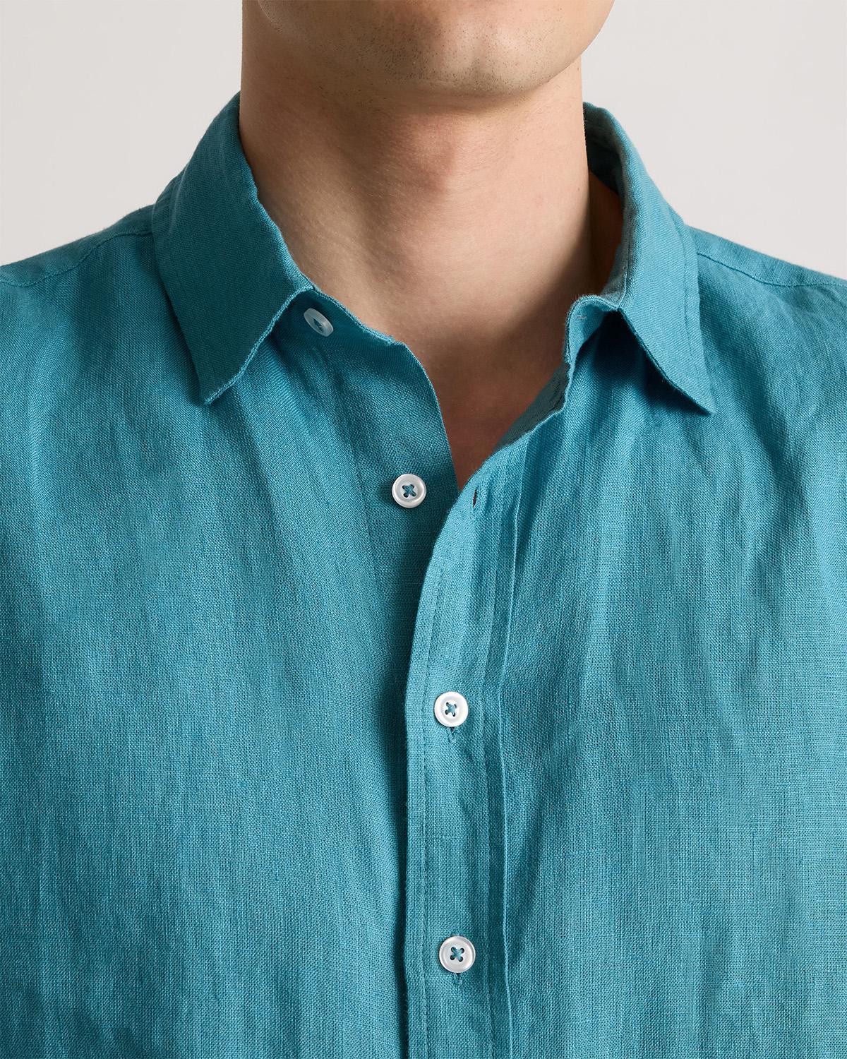 Quince | Men's 100% European Linen Relaxed Short Sleeve Shirt Size XL Product Image