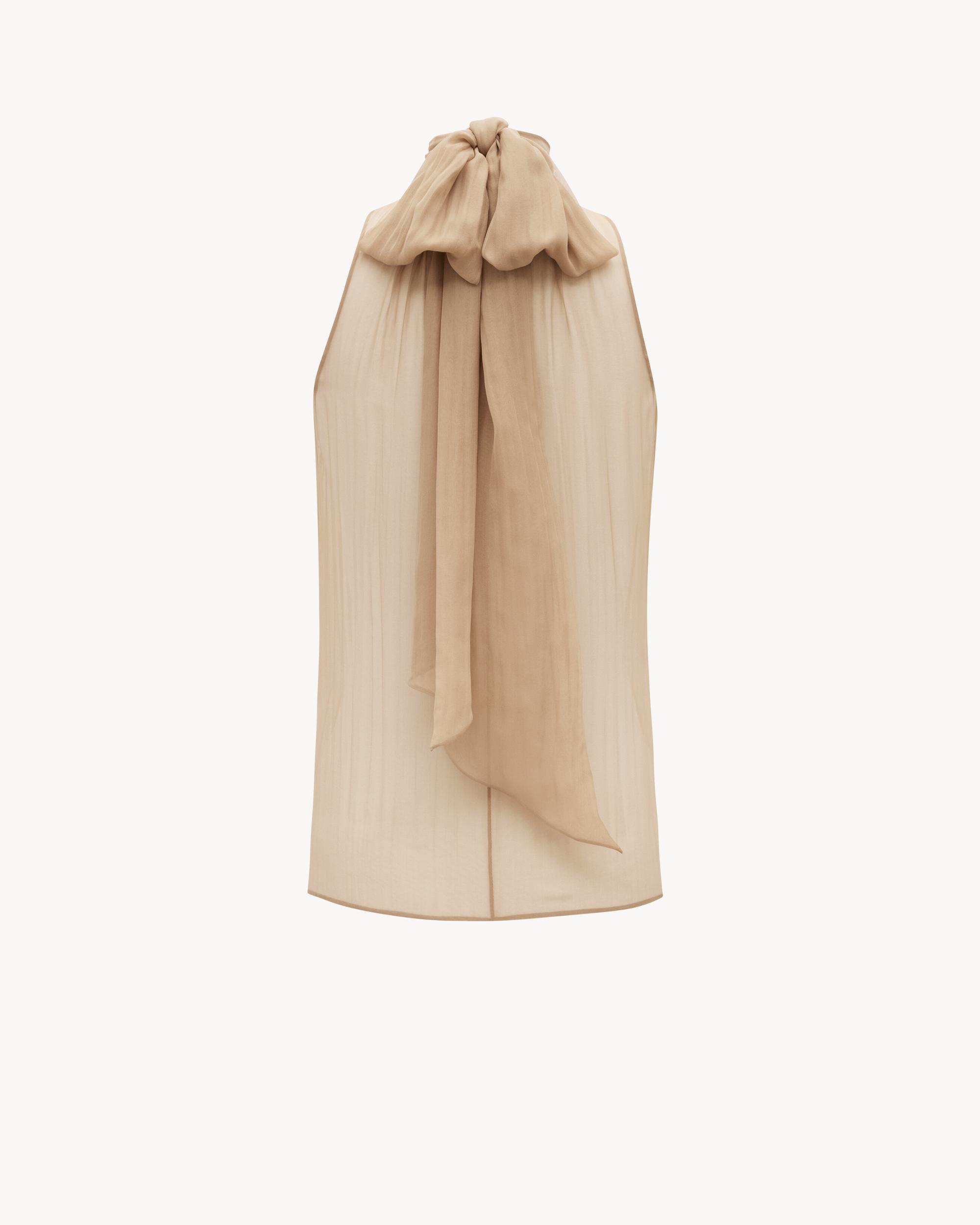 Blouse in silk muslin Product Image