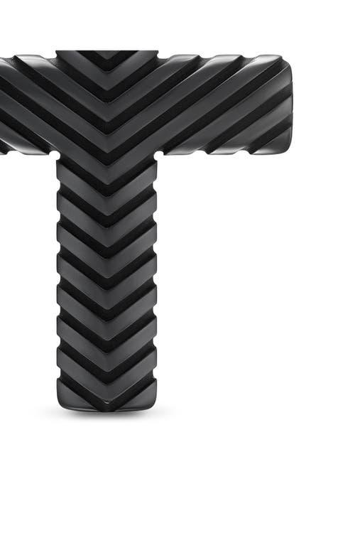 Mens Chevron Cross Pendant Titanium, 36MM Product Image