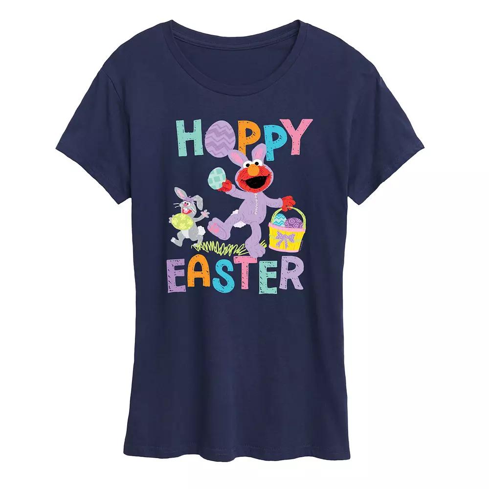 Women's Sesame Street Elmo Hoppy Easter Graphic Tee,  Product Image