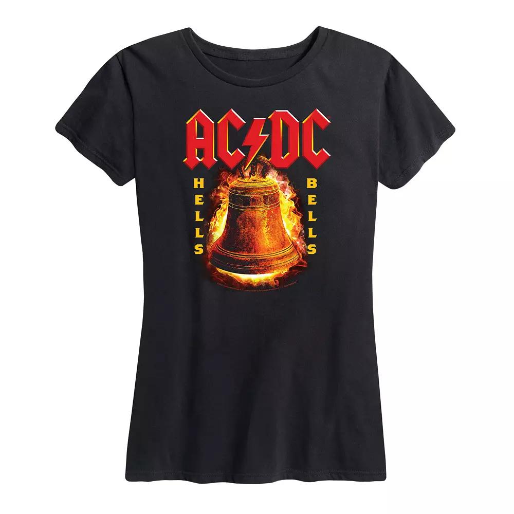 Women's ACDC Flames Graphic Tee, Girl's,  Product Image