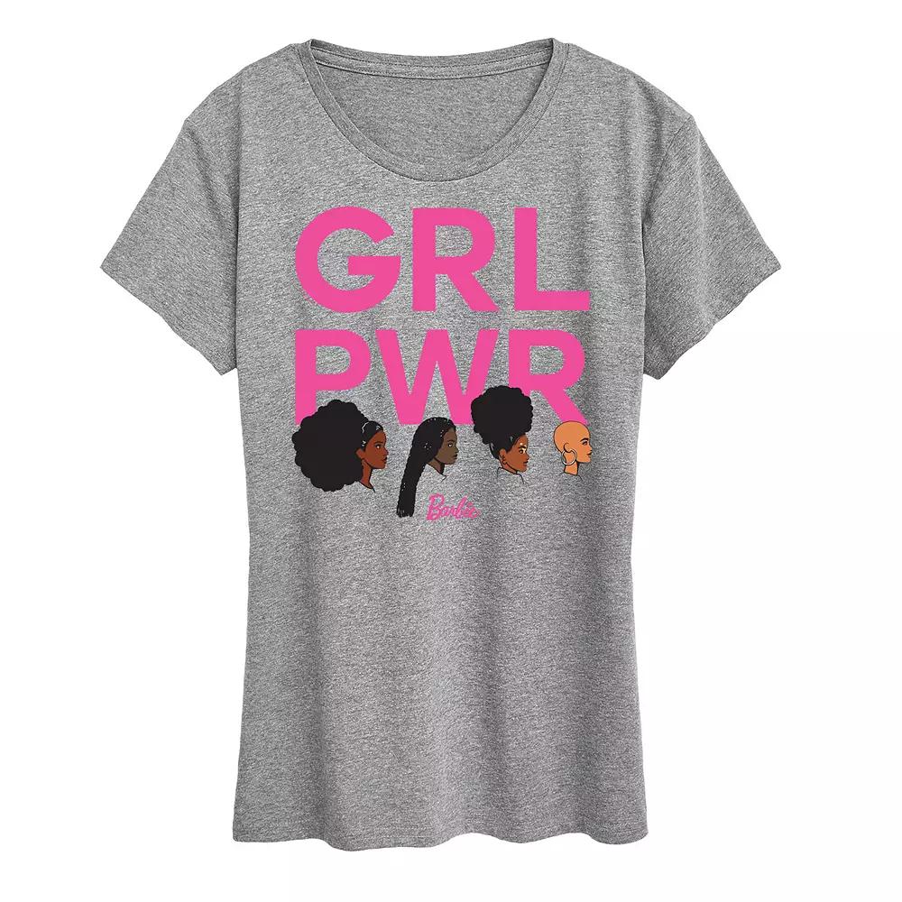 Women's Barbie Grl Pwr Grid Graphic Tee,  Product Image
