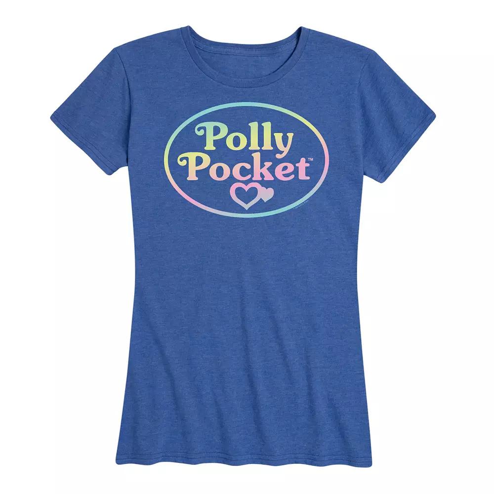 Women's Polly Pocket Ombre Logo Graphic Tee,  Product Image
