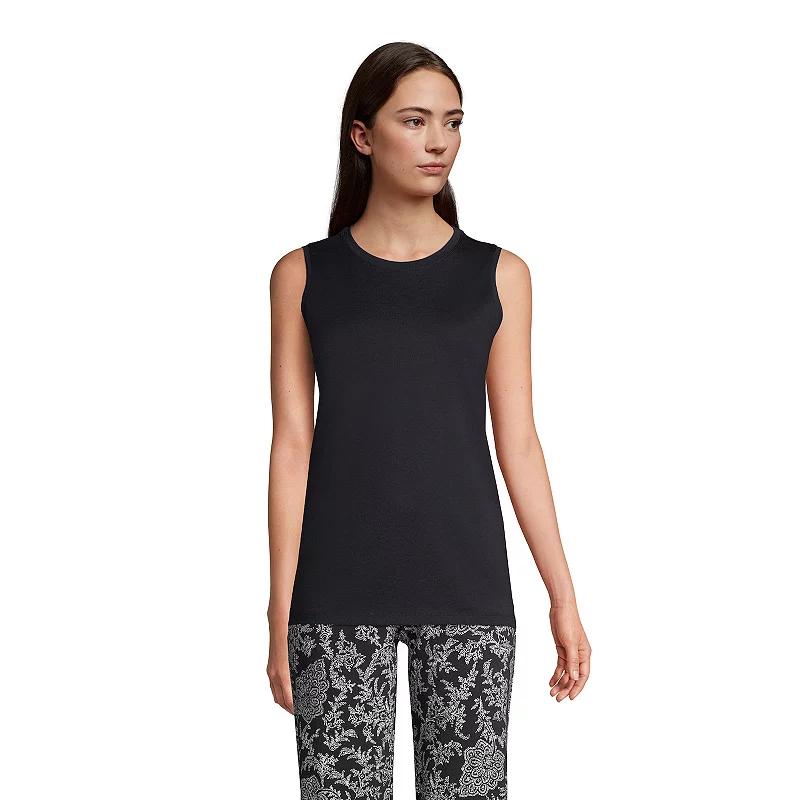 Women's Lands' End Supima Cotton Crewneck Tank,  Product Image