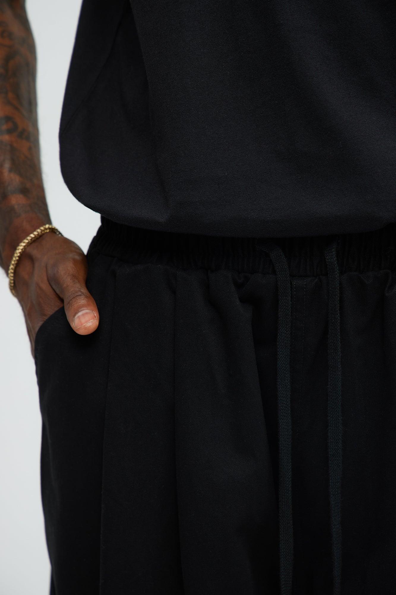 Baggy Damn Right Pants - Black Male Product Image