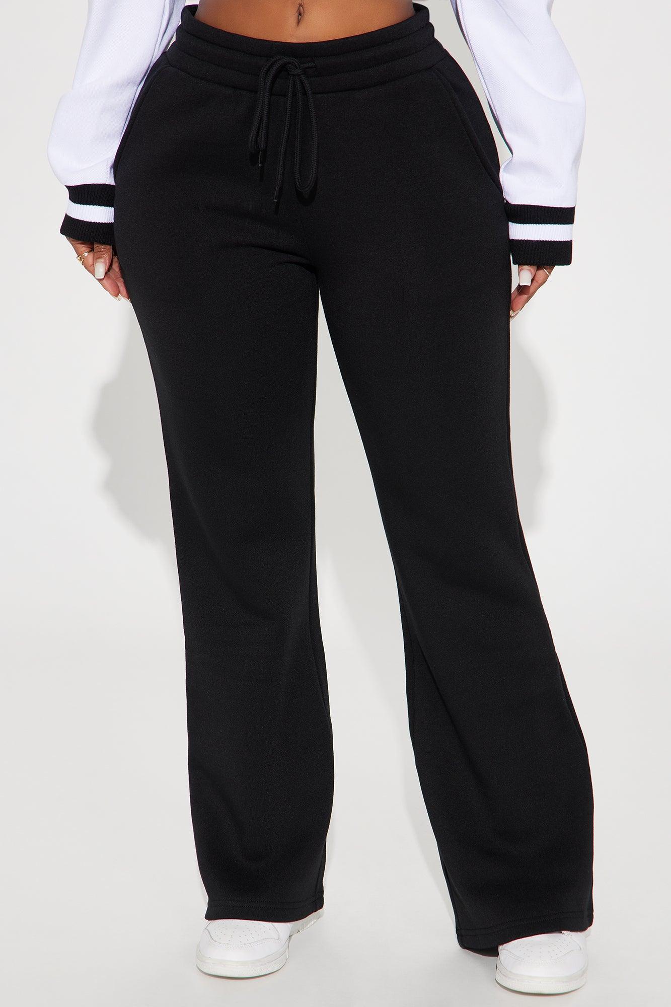 Candice Petite Lounge Flare Pant - Black Product Image