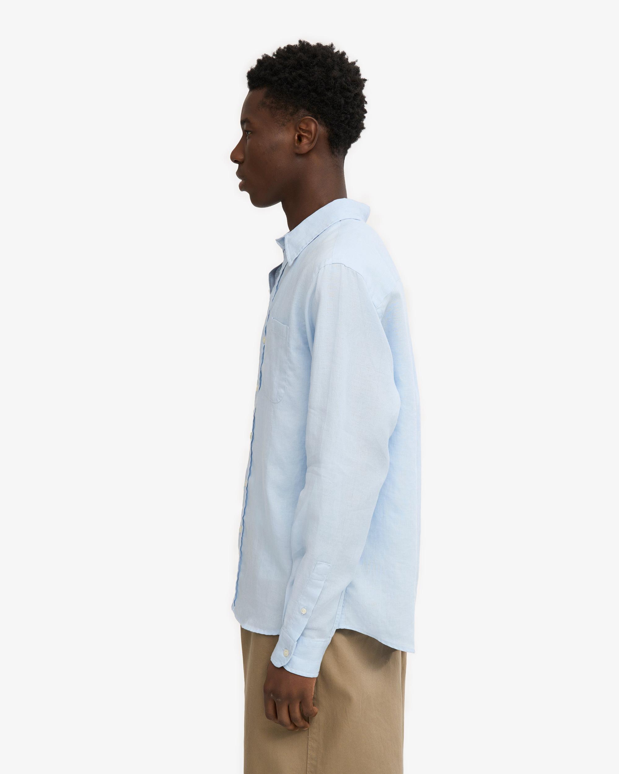 Linen Shirt - Polar Blue Product Image