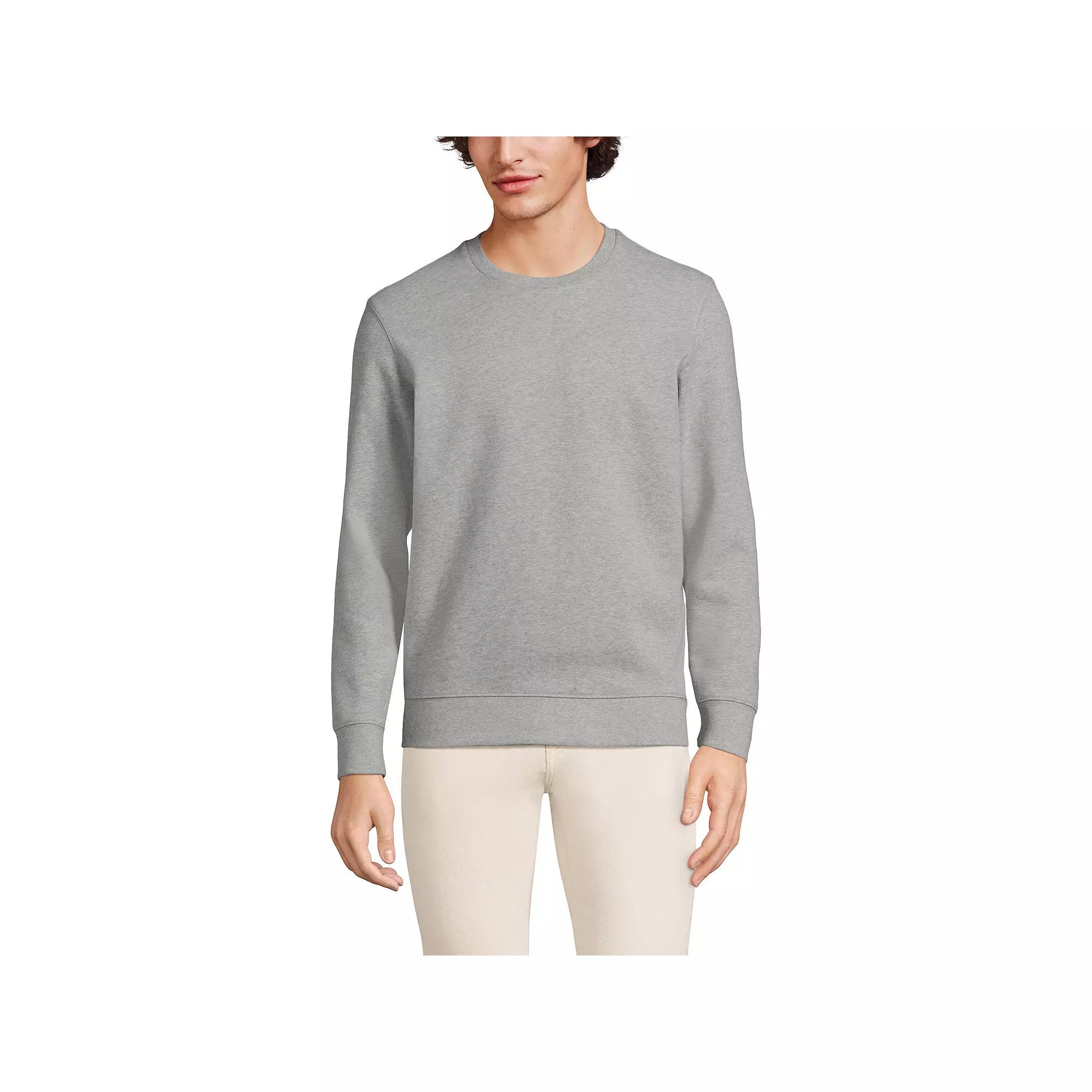 Big & Tall Lands' End Long Sleeve Serious Sweats Crewneck Sweatshirt, Men's,  Product Image
