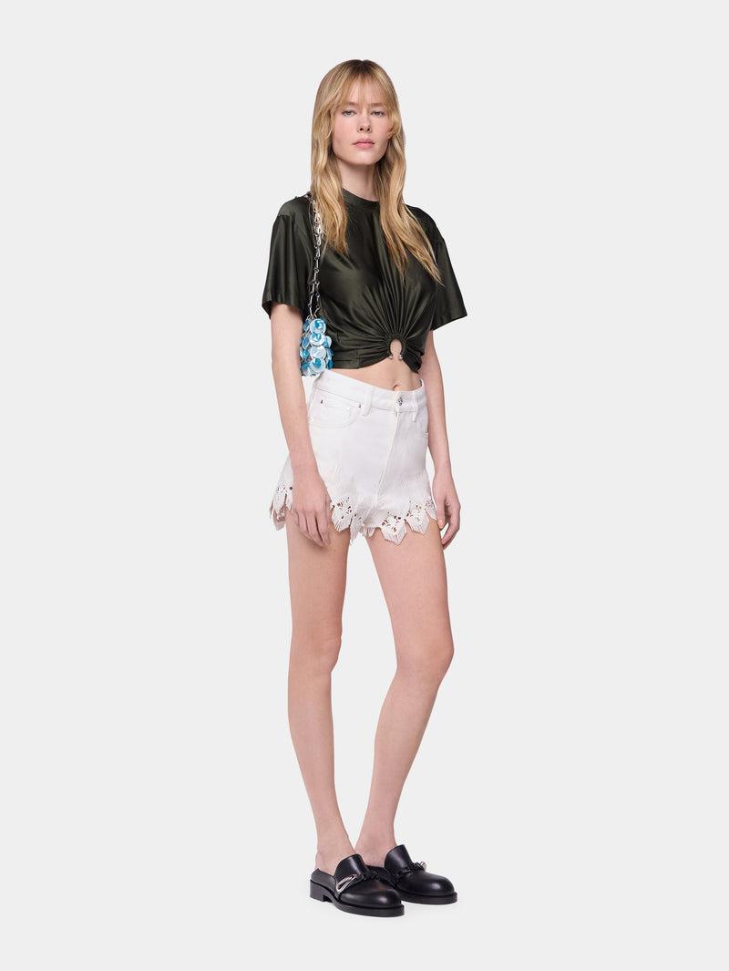 CROPPED T-SHIRT IN JERSEY Product Image