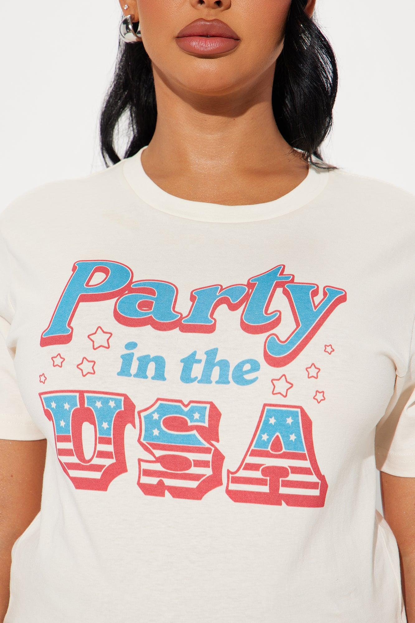 Party In The USA Tee - Off White Product Image