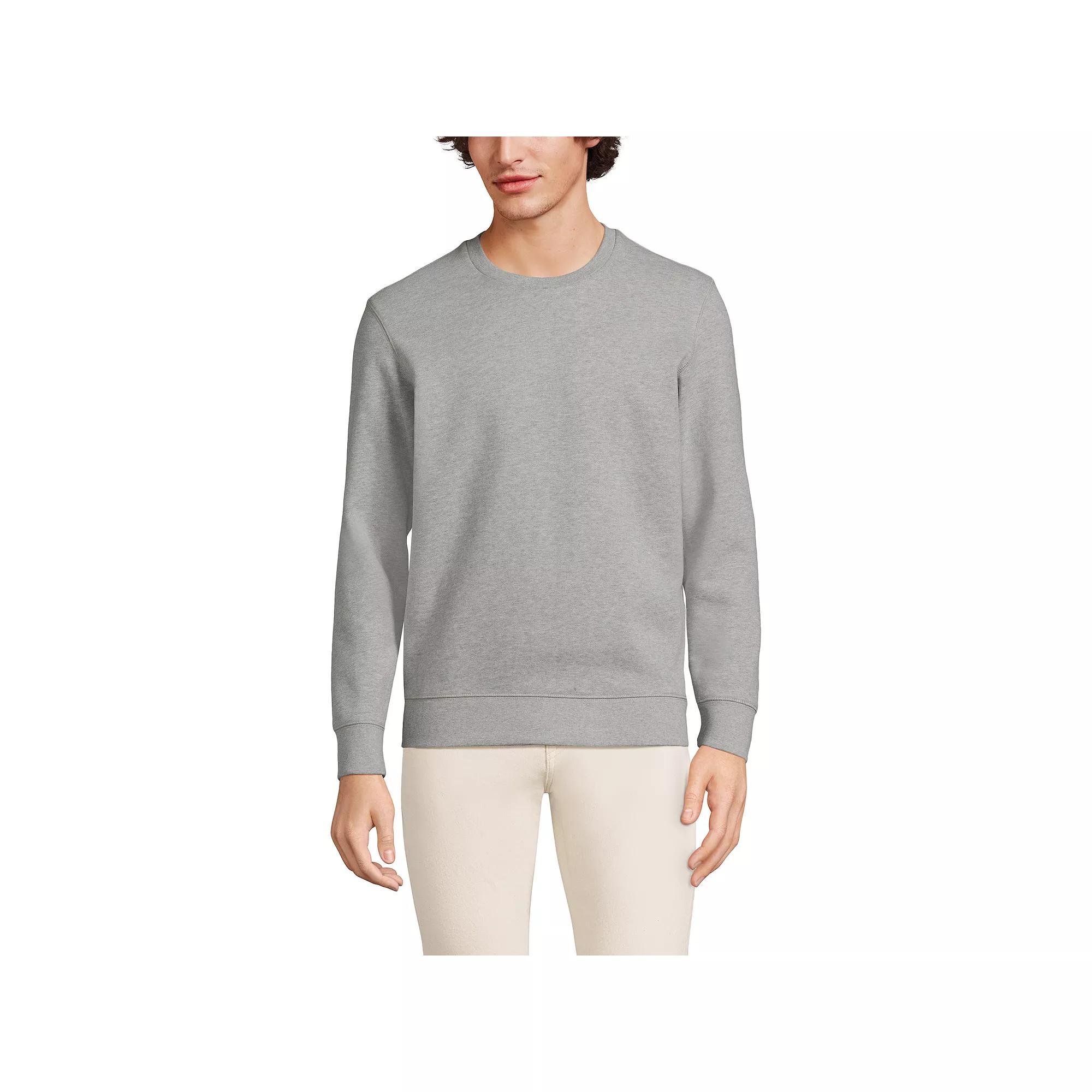 Big & Tall Lands' End Long Sleeve Serious Sweats Crewneck Sweatshirt, Men's,  Product Image