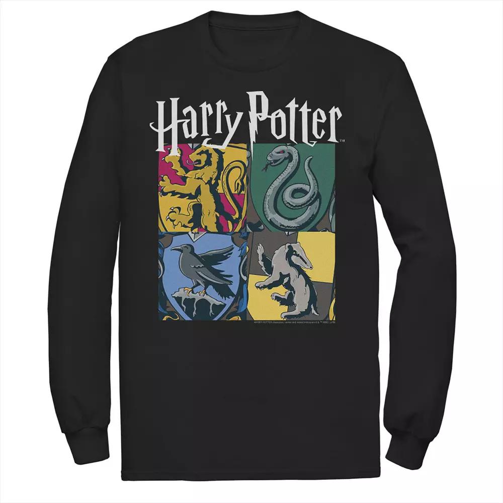 Men's Harry Potter Hogwart Houses Vintage Collage Tee,  Product Image