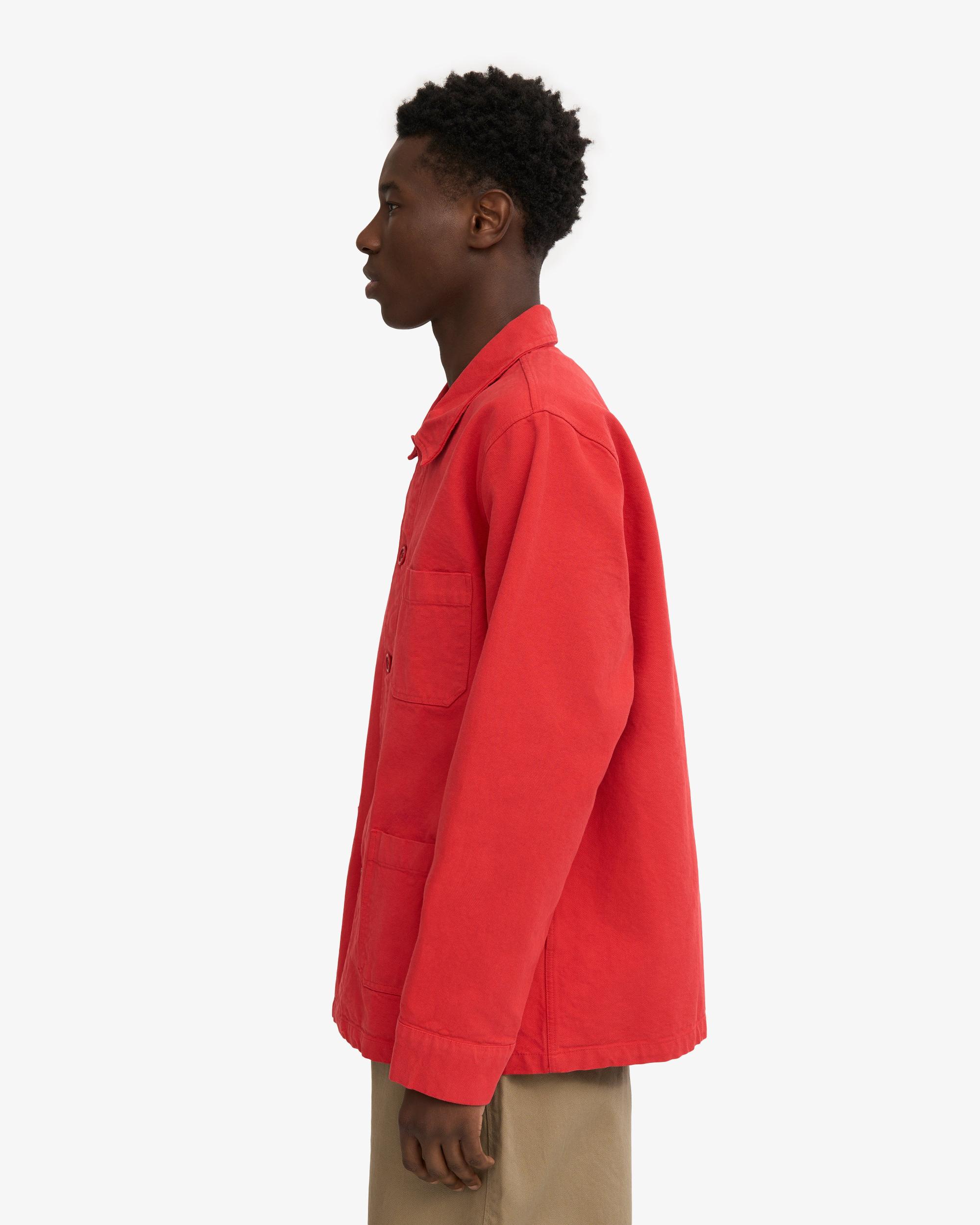 Organic Workwear Jacket - Red Tangerine Product Image