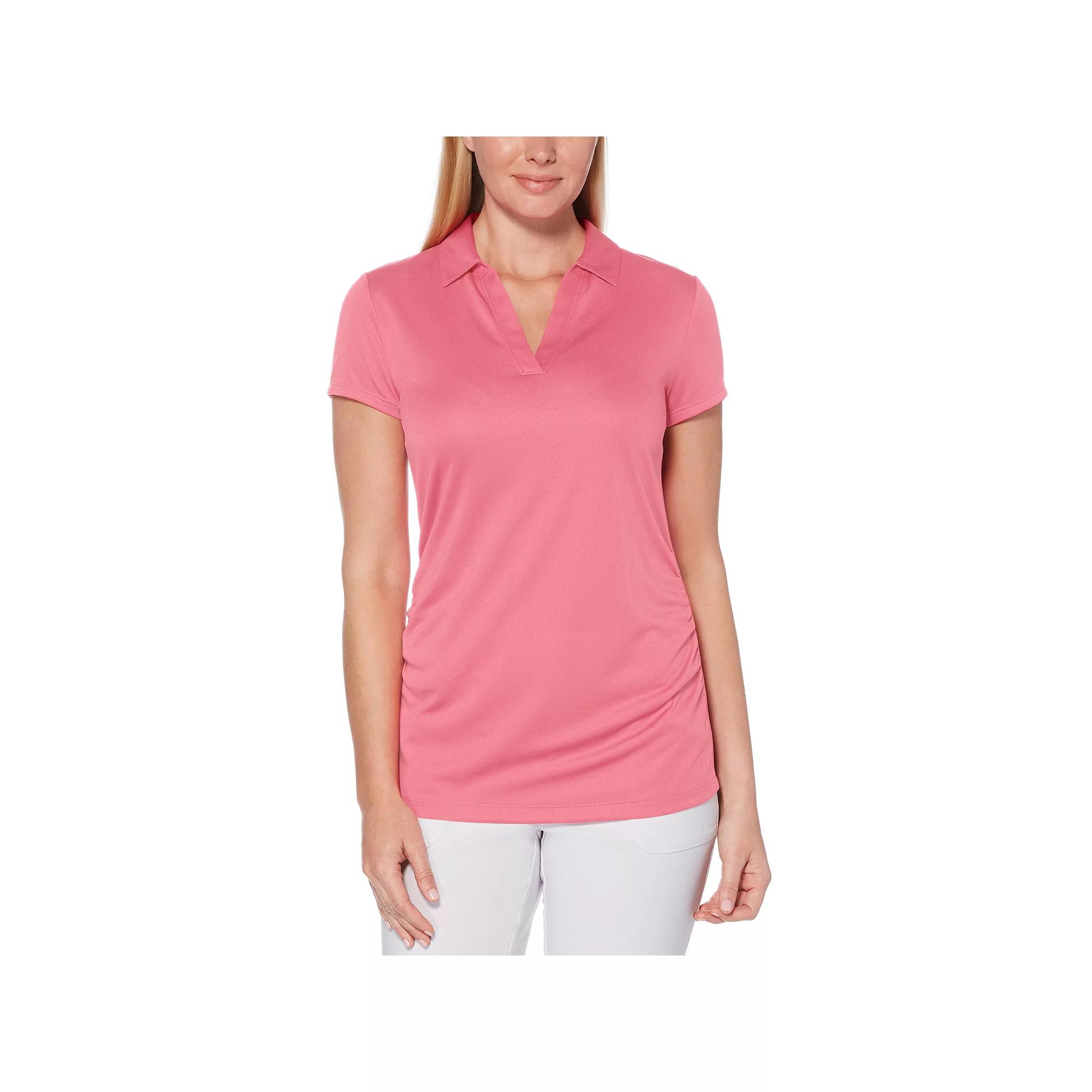 Women's Grand Slam Short Sleeve Golf Polo, Size: Large, Pink Lemonade Product Image