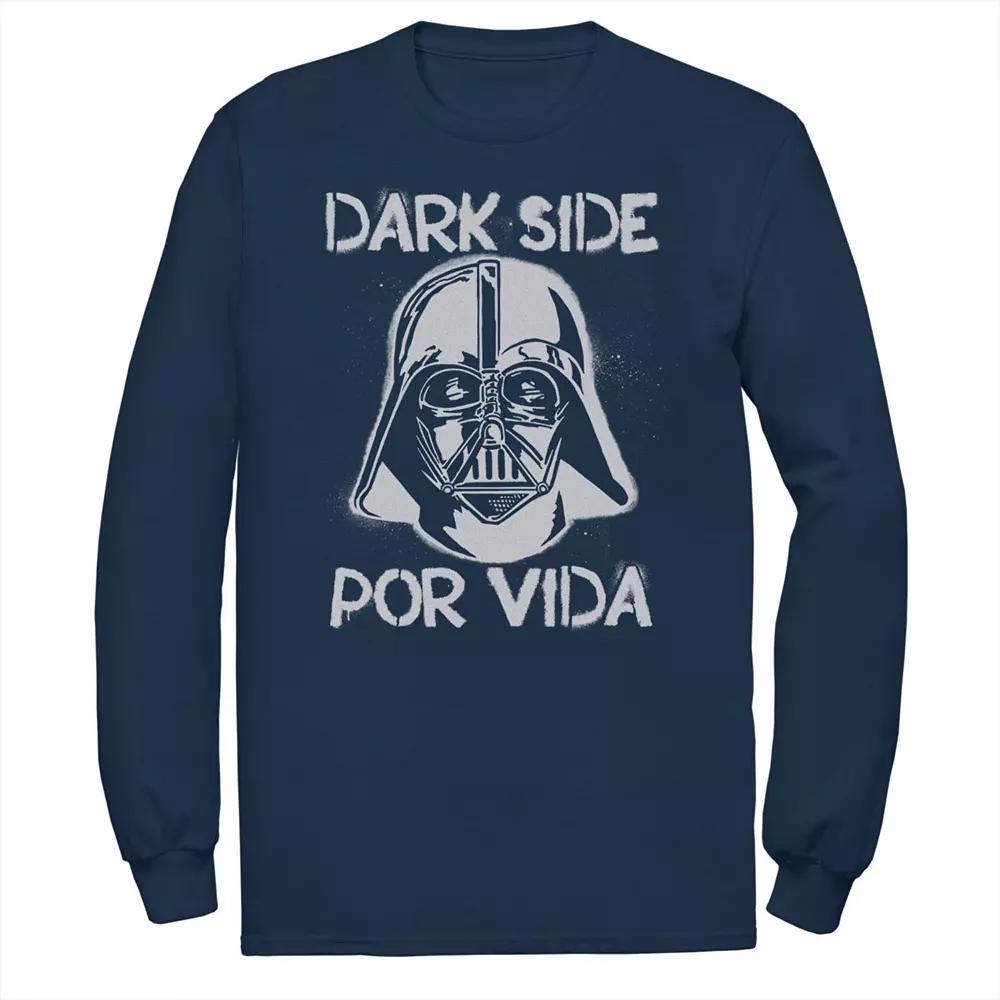 Men's Star Wars Darth Vader Dark Side Por Vida Stamp Tee,  Product Image
