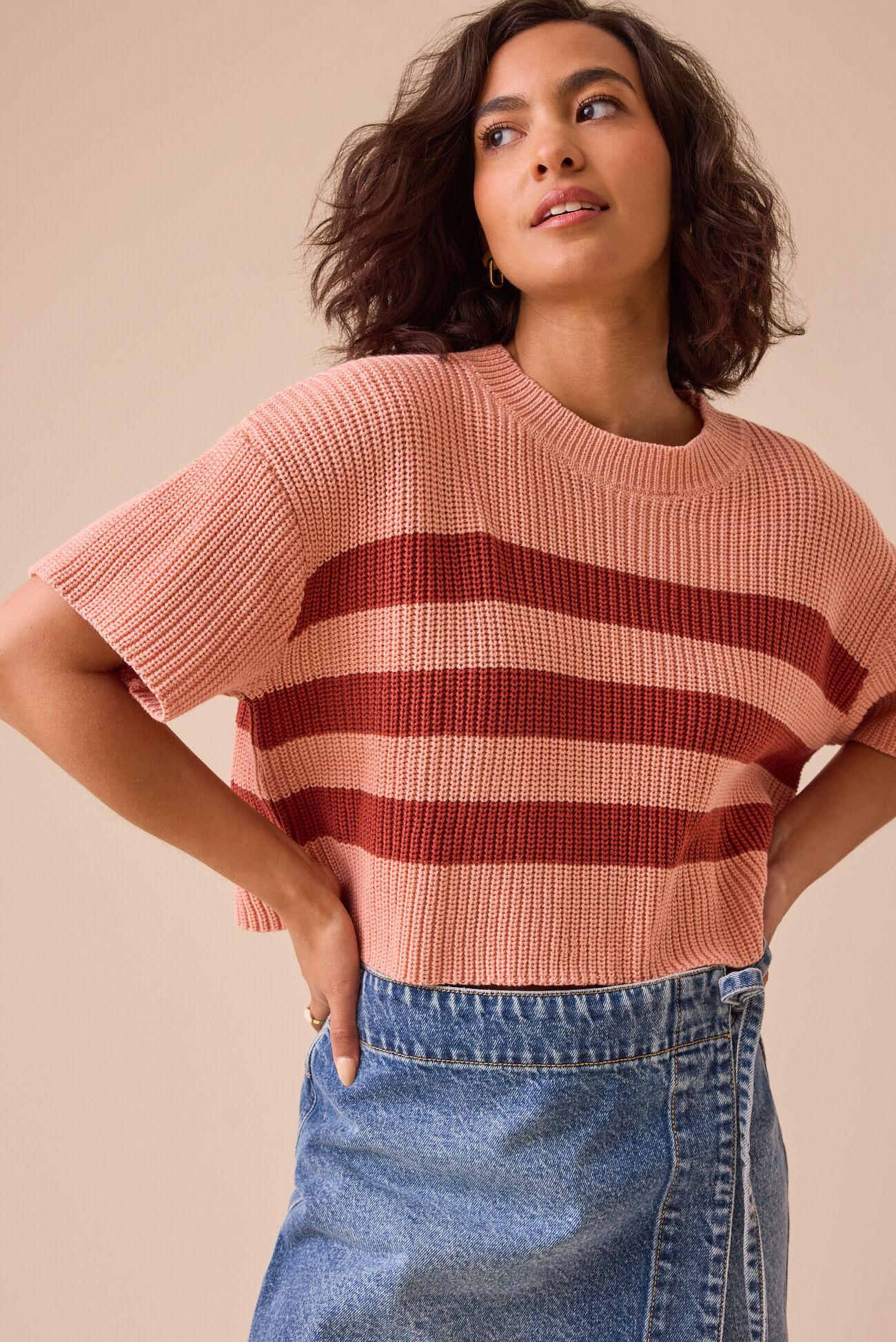 Ricki Striped Boxy Sweater Product Image