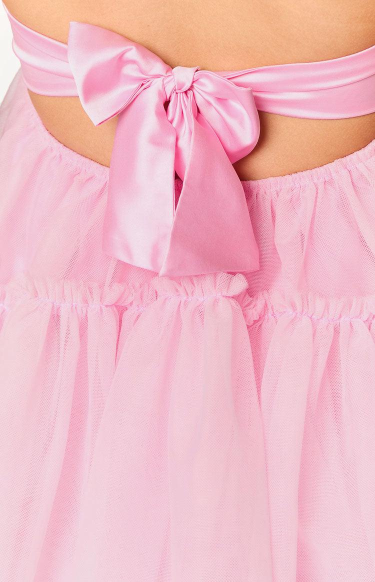 Abigail Pink Strapless Mini Dress Baby Product Image