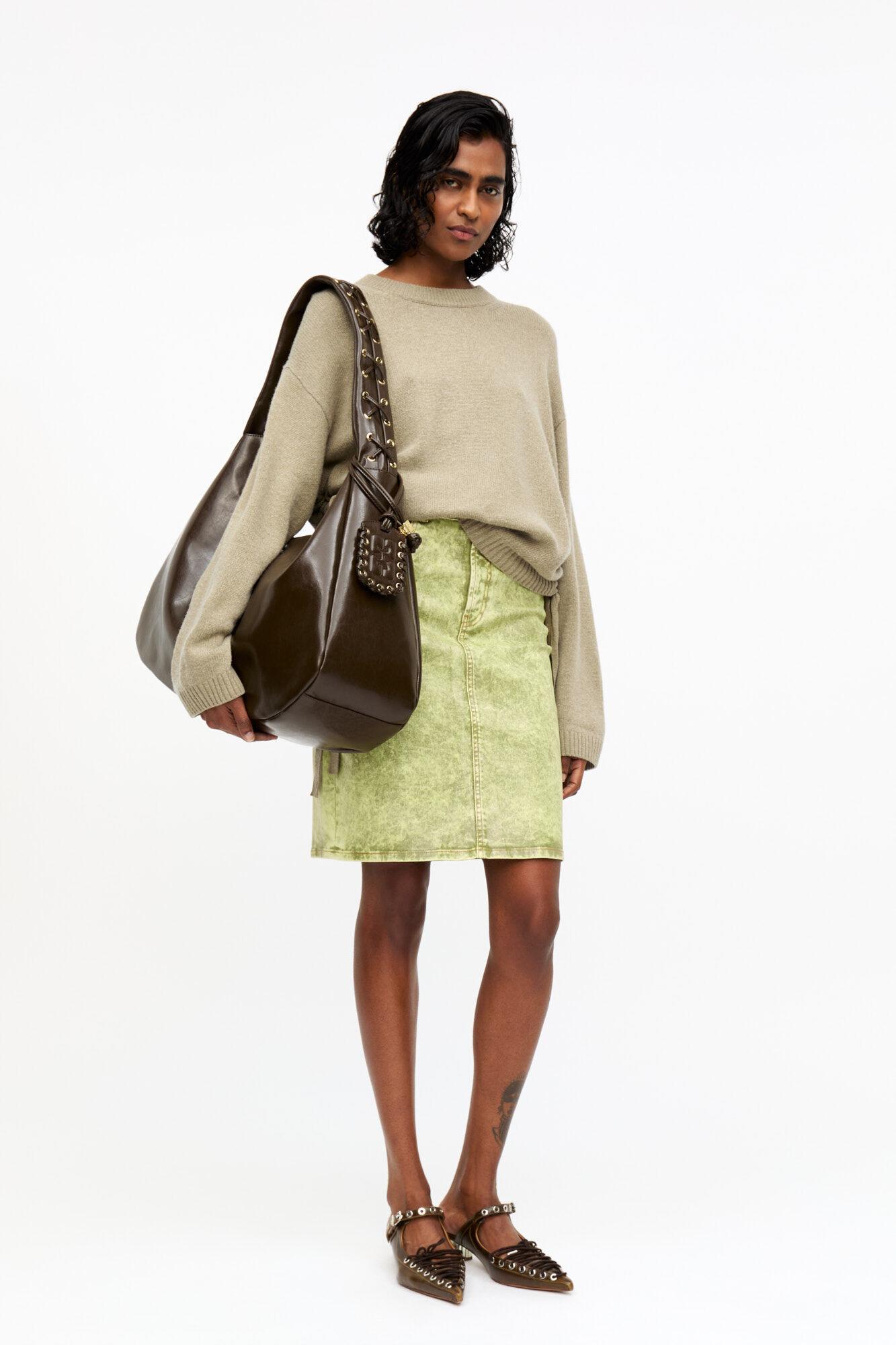 Dark-Olive Oleatex XXL Hobo Bag Product Image