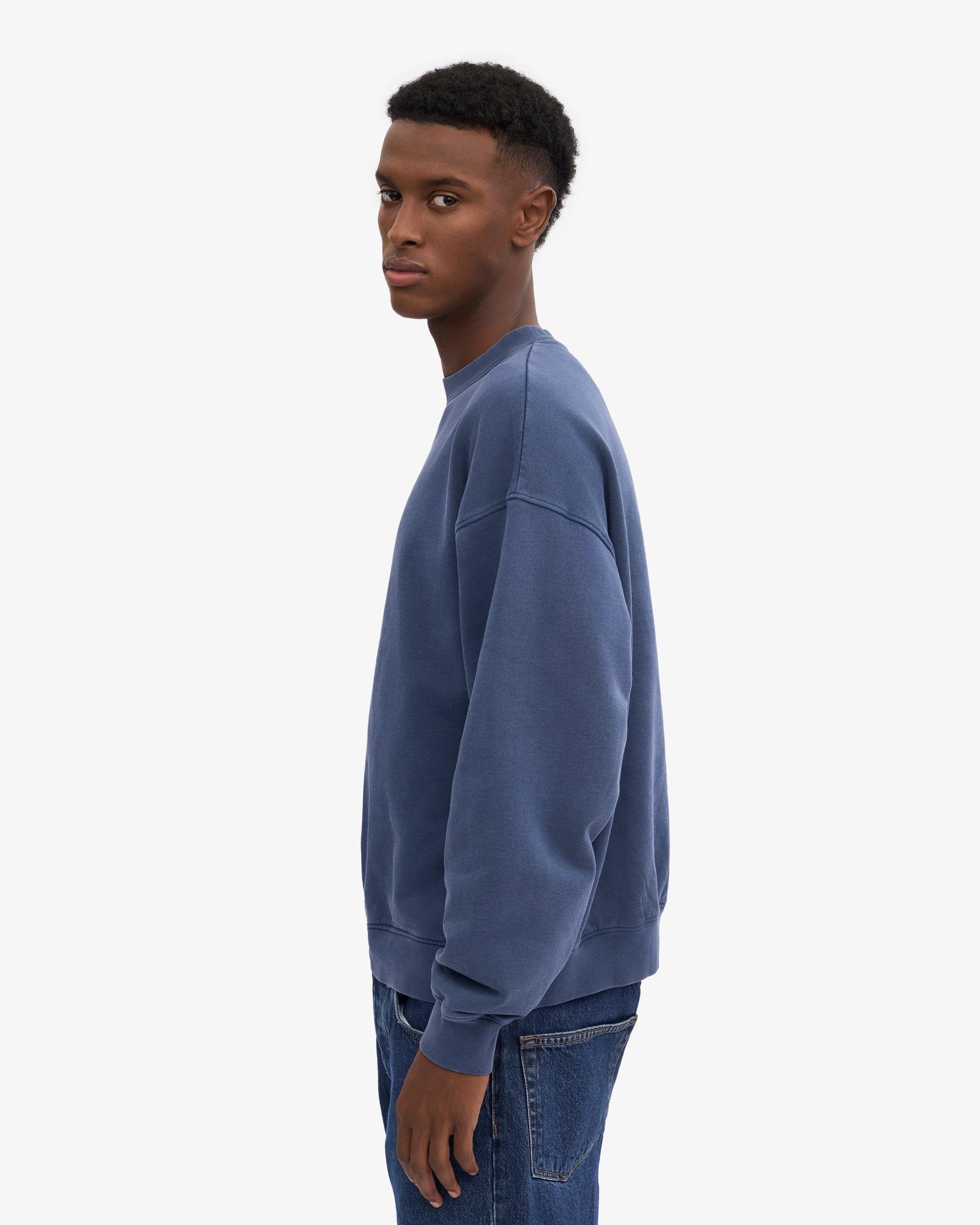 Organic Oversized Crew - Neptune Blue Product Image