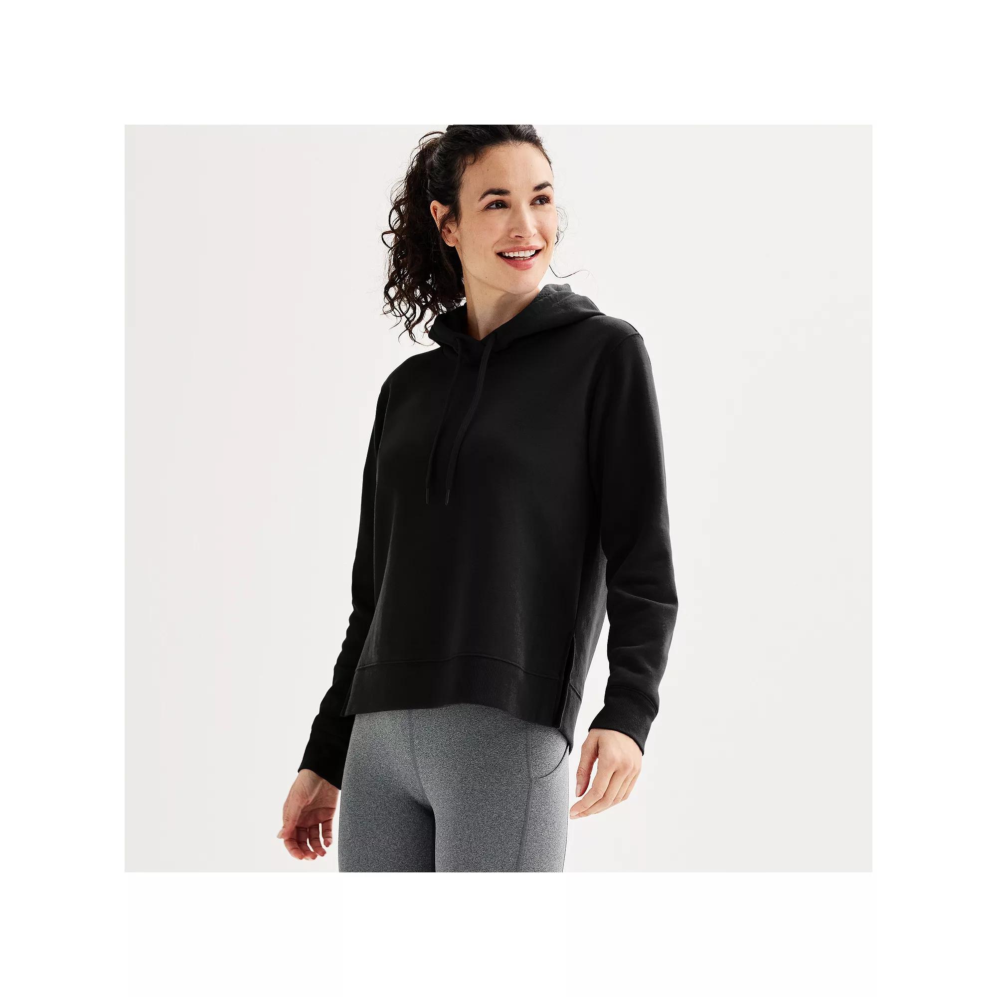 Women's Tek Gear® Ultrasoft Fleece Hoodie, Size: XXL, Mneral Black Product Image