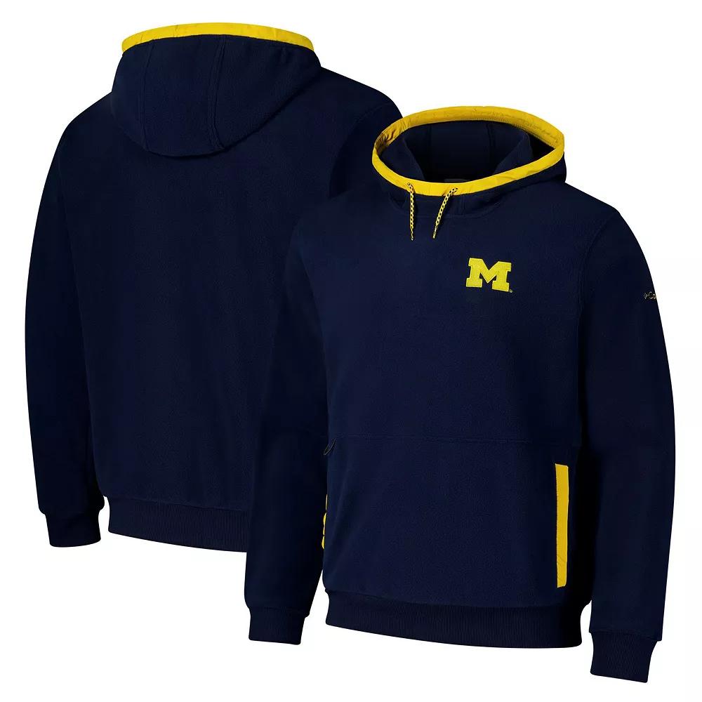 Columbia Mens Collegiate Flanker Fleece Hoodie - Michigan- Product Image