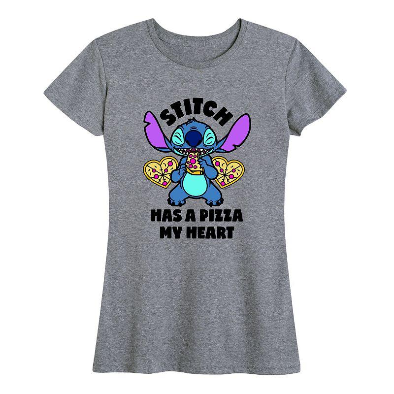 Disney's Lilo & Stitch Women's Pizza My Heart Graphic Tee,  Product Image