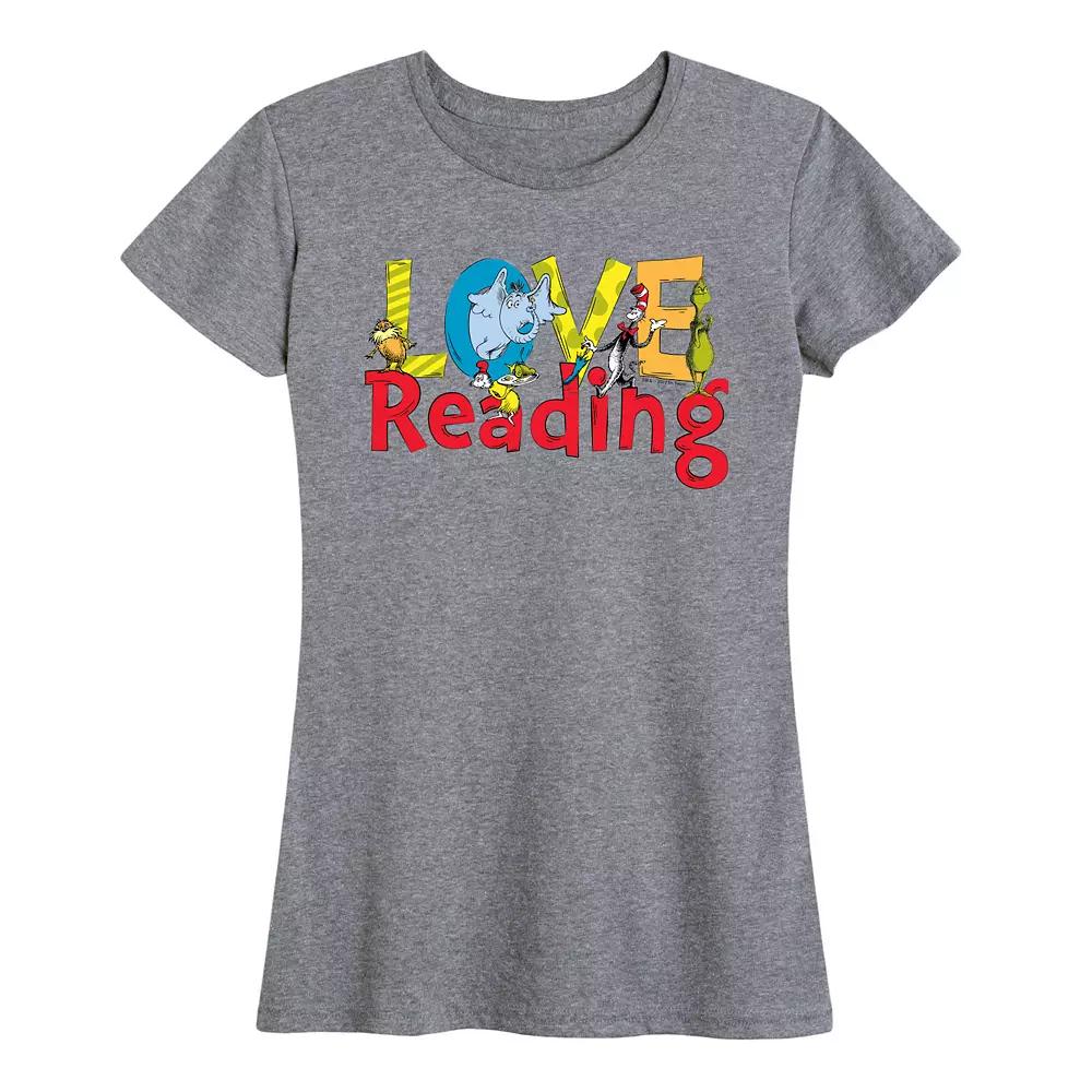 Women's Dr. Seuss Love Reading Graphic Tee,  Product Image