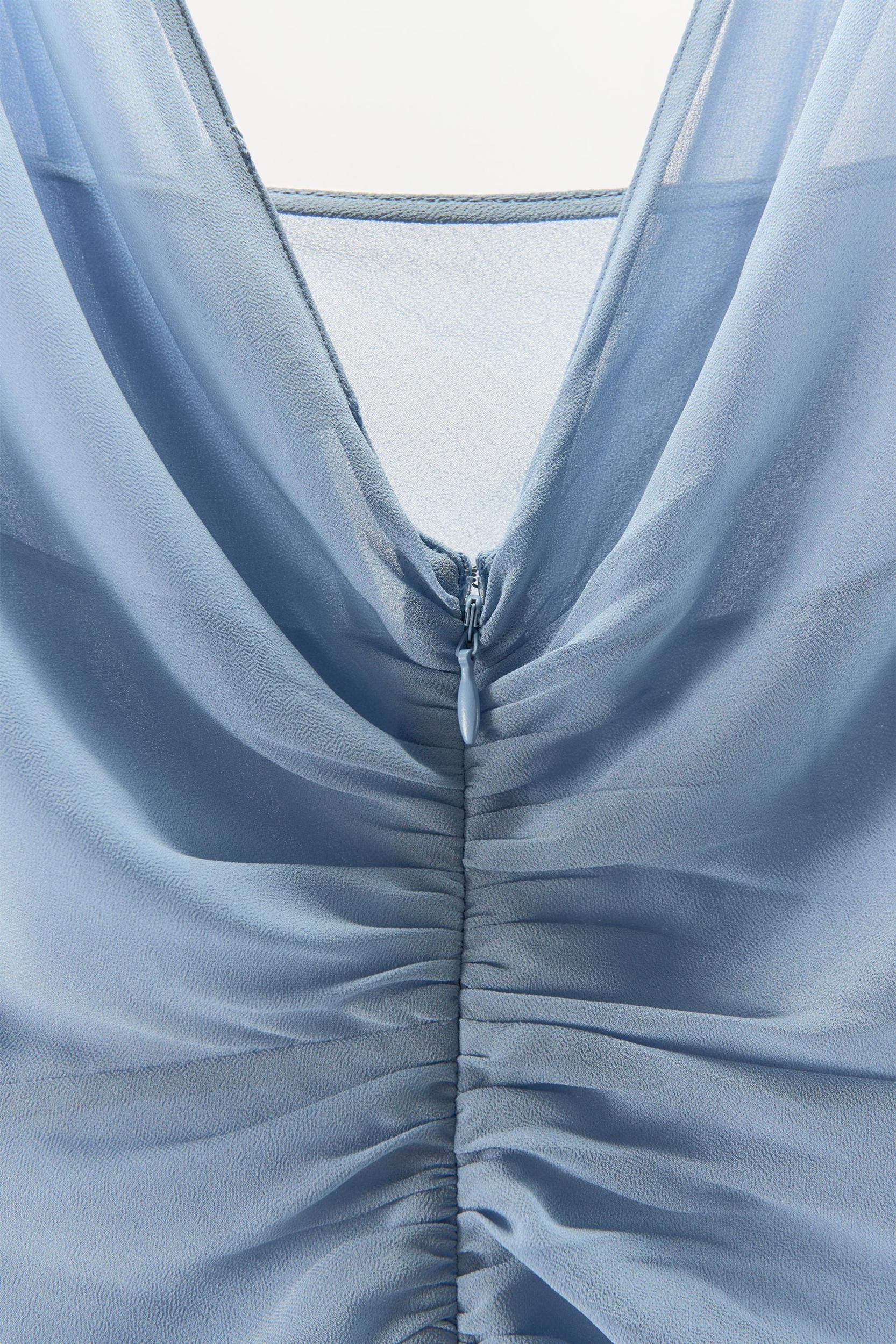 GEORGETTE DRAPED DRESS Product Image