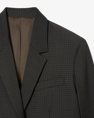 Wool Blend Checked Blazer Product Image