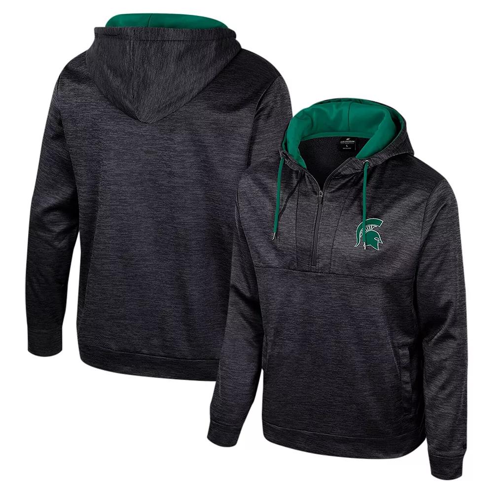 Men's Colosseum Black Arkansas Razorbacks Cypher Half-Zip Hoodie, Size: Large Product Image
