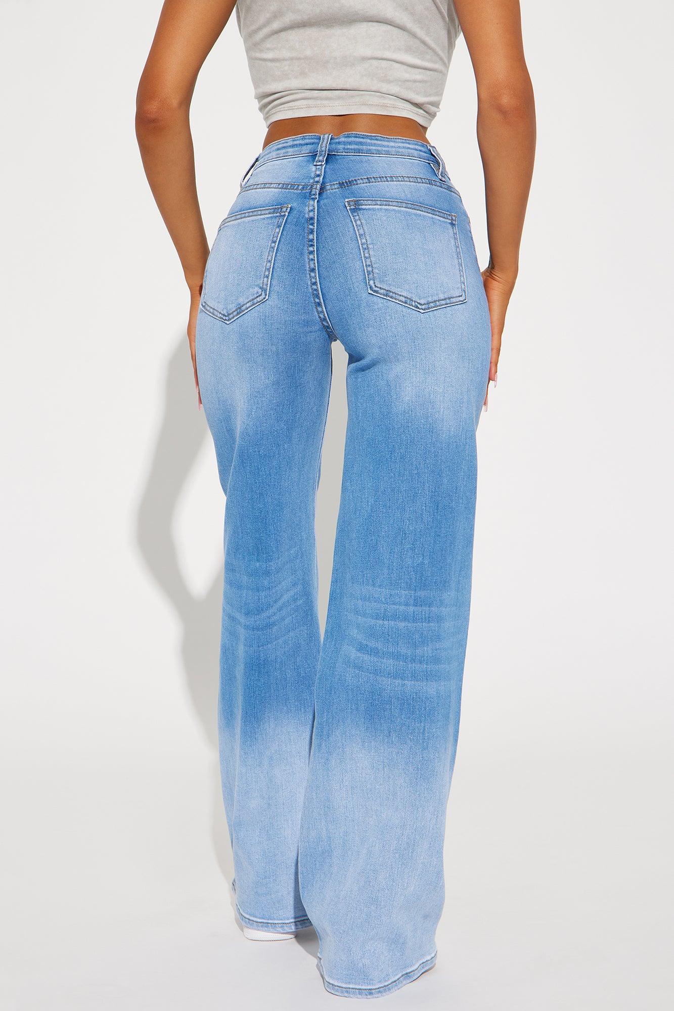 New Heights Stretch Straight Leg Jeans - Medium Wash Product Image