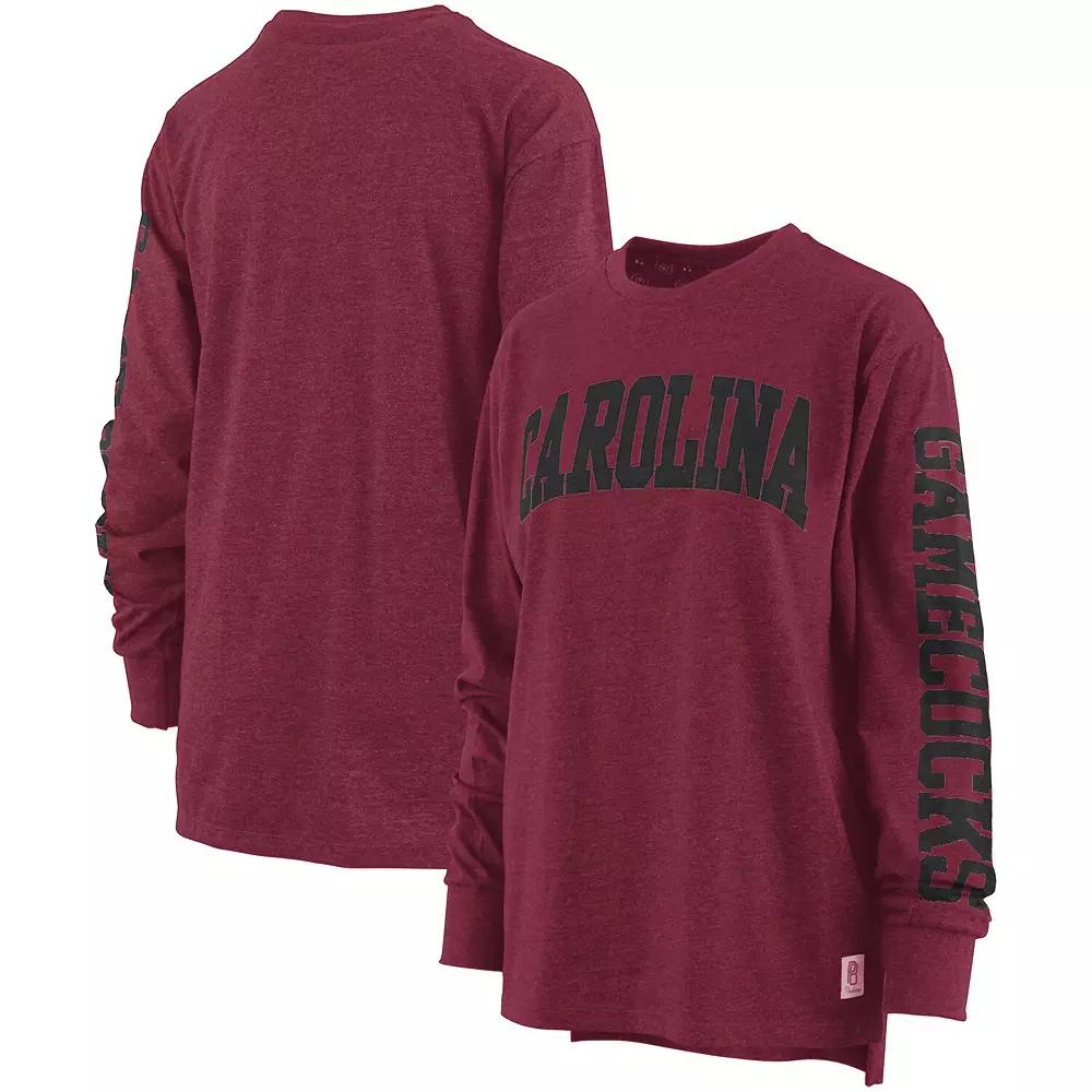 Women's Pressbox Red Georgia Bulldogs Two-Hit Canyon Long Sleeve T-Shirt,  Product Image