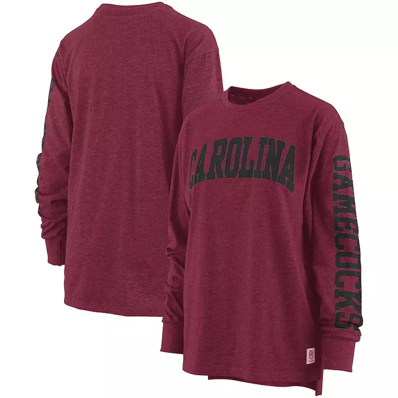 Women's Pressbox Red Georgia Bulldogs Two-Hit Canyon Long Sleeve T-Shirt,  Product Image