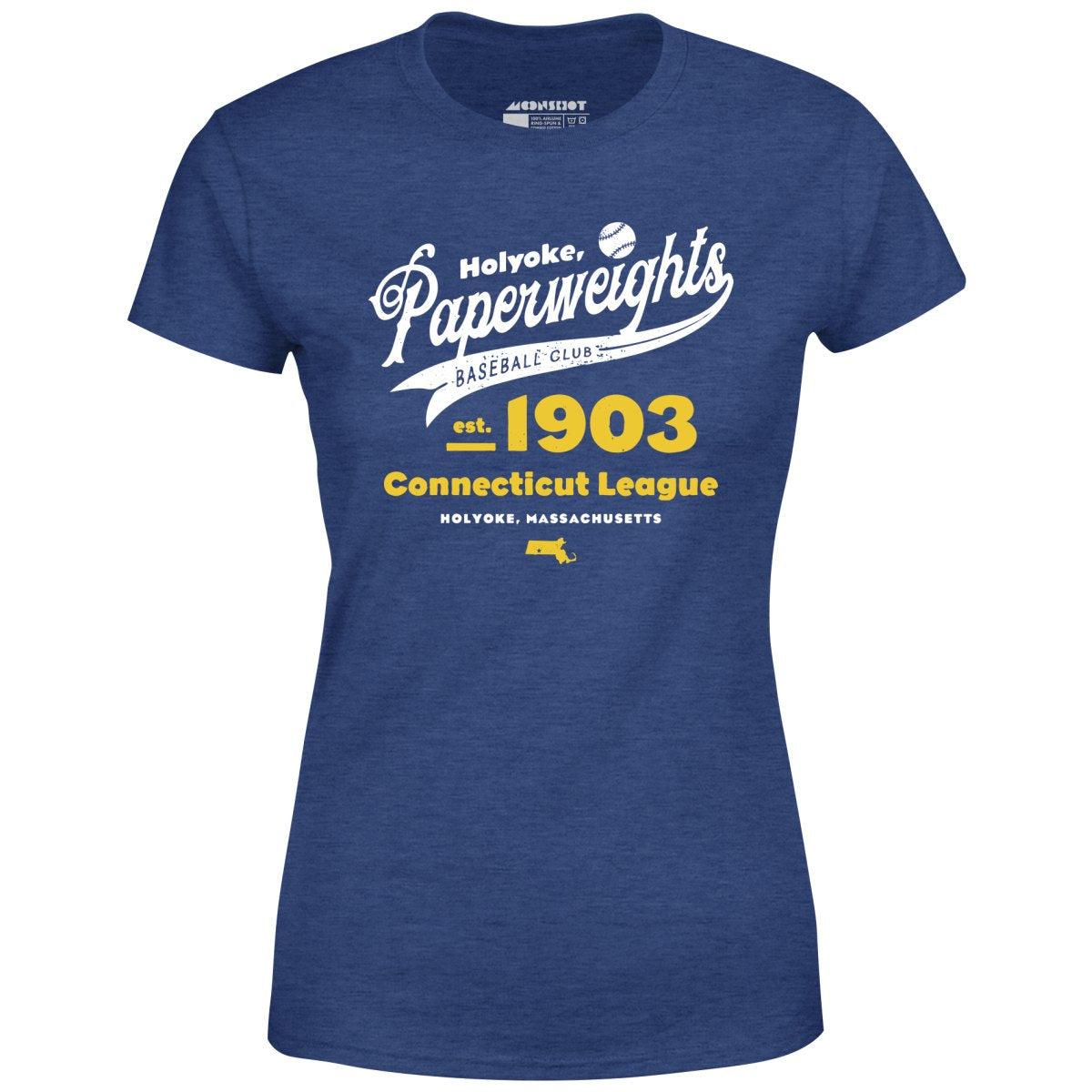Holyoke Paperweights - Massachusetts - Vintage Defunct Baseball Teams - Women's T-Shirt Female Product Image