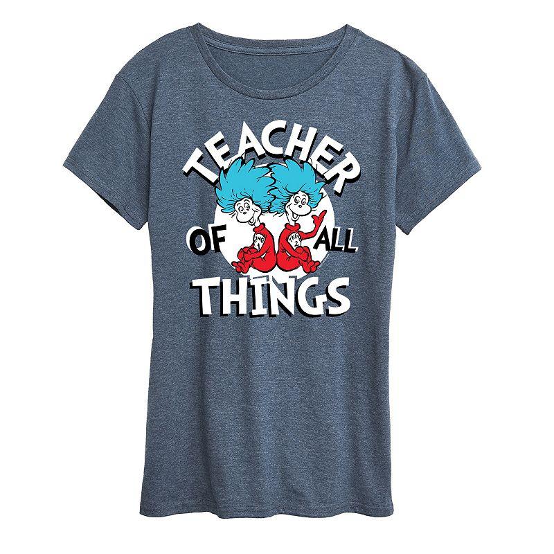 Women's Dr. Seuss Teacher Of All Things Graphic Tee,  Product Image