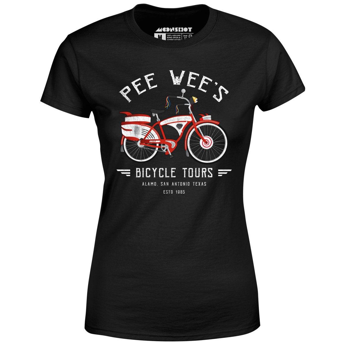 Pee Wee's Bicycle Tours - Women's T-Shirt Female Product Image