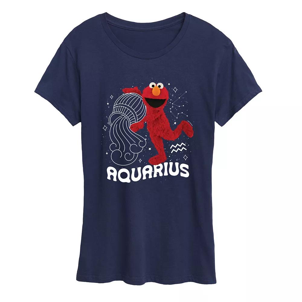 Women's Sesame Street Elmo Aquarius Graphic Tee,  Product Image