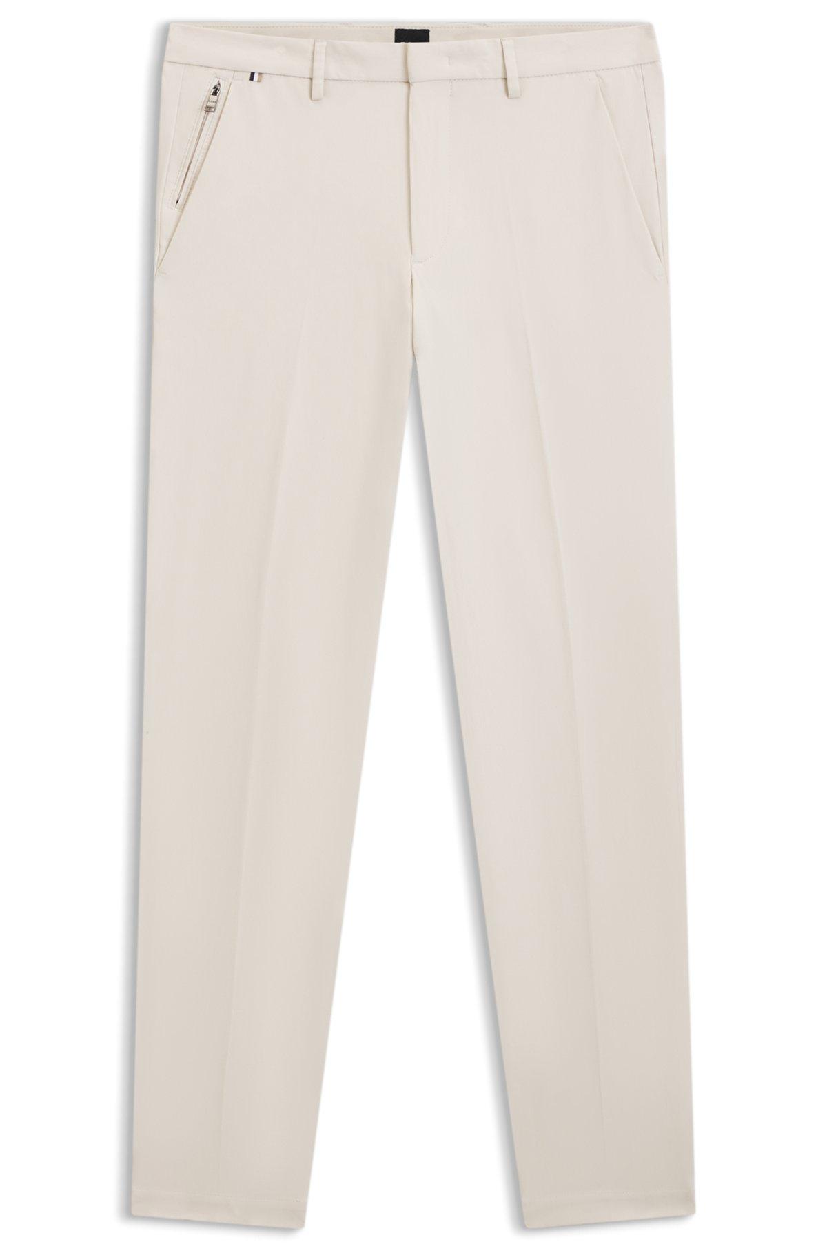 Slim-fit trousers in stretch cotton Product Image